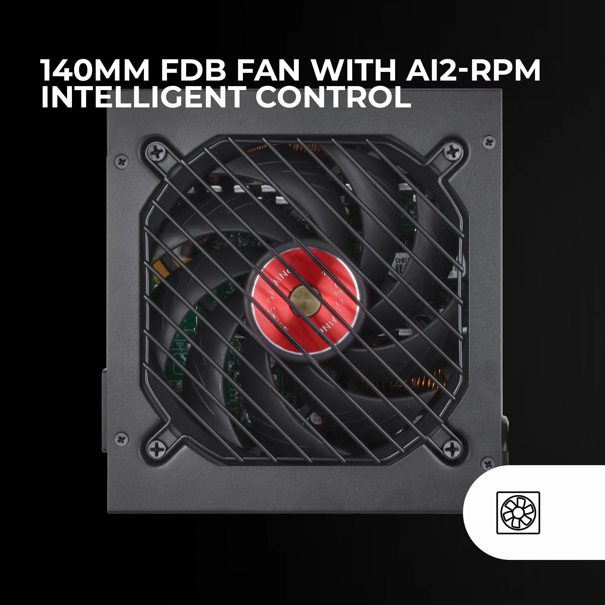 Mars Gaming MPVU750SIM, Modułowy Zasilacz ATX 750W, 10 Lat Gwarancji, 80 Plus Silver +87%, Wentylator FDB 14cm, Technologie AI2-RPM i DC-DC, Japońskie Kondensatory Toshin Kyogo 105°, Czerwony