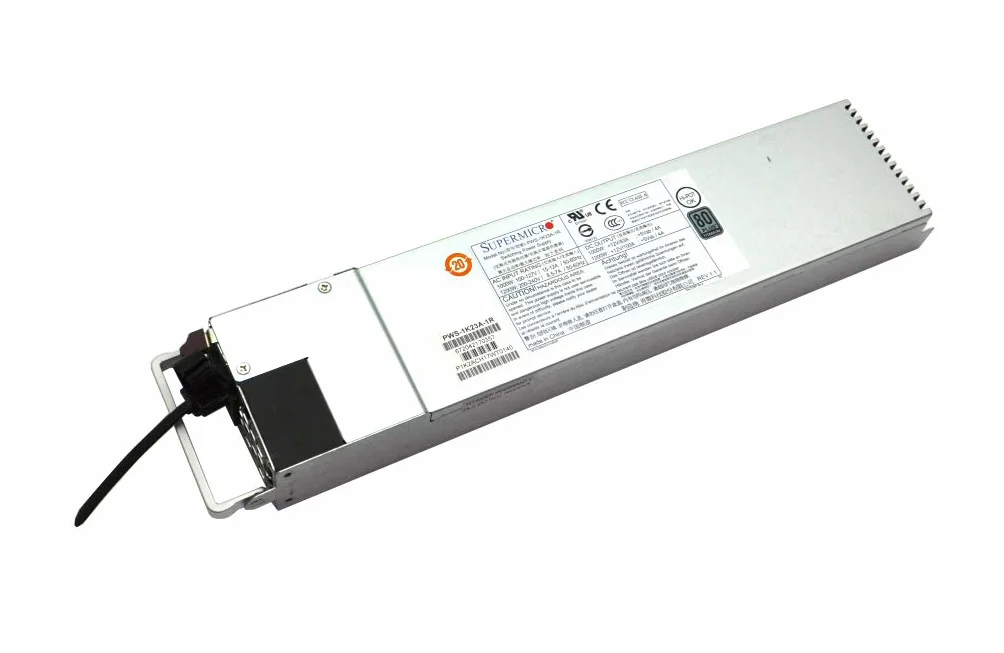 Supermicro PWS-1K23A-1R 1000W 1U Grey moduł zasilaczy - moduł zasilaczy (1000 W, 1200 W, Active, 100 A, 4 A, 1U)