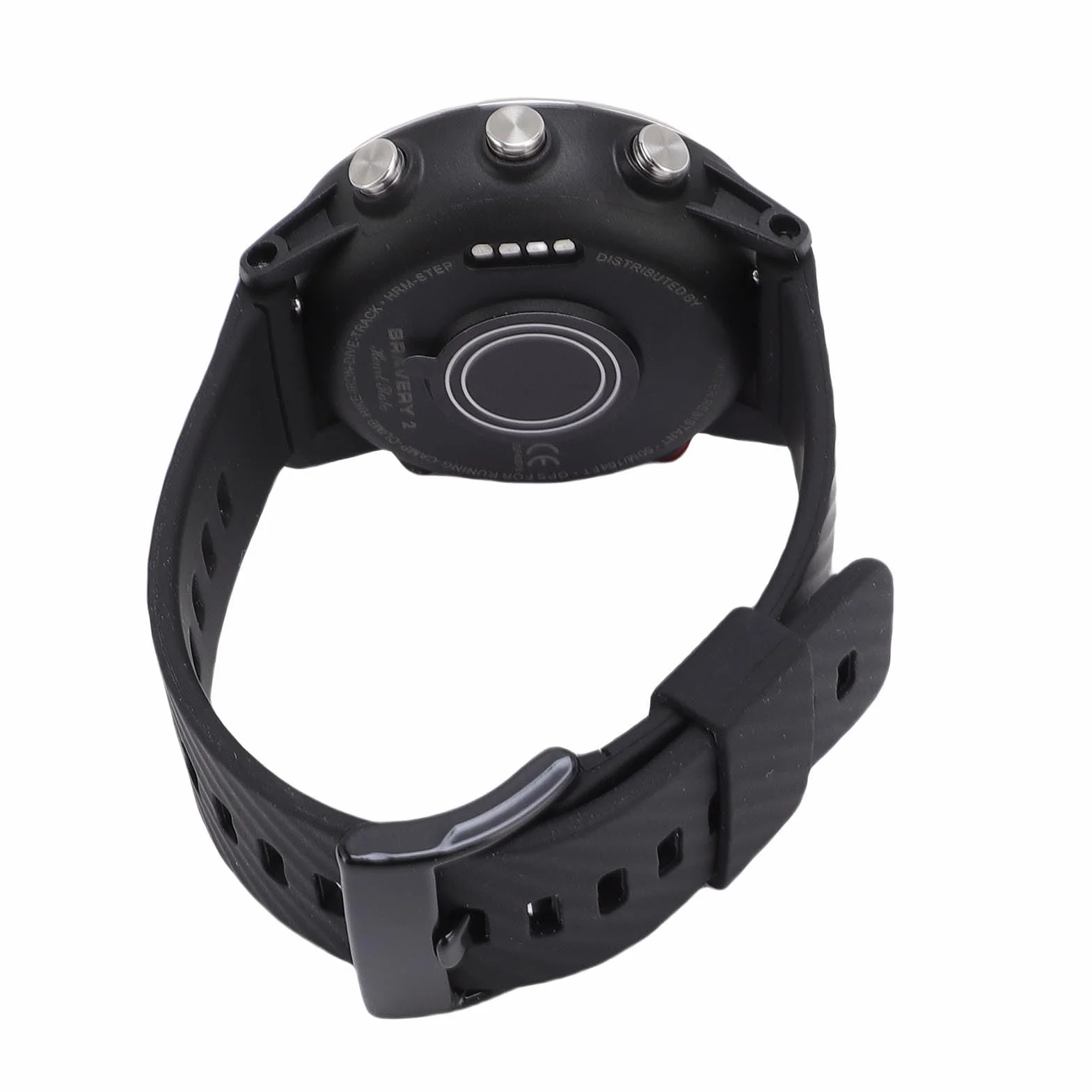 Cosiki Running Watch, Lekki 320 MAh Solidne Wodoodporne Okrągły Inteligentny Zegarek do Pieszych Wędrówek (BLACK)