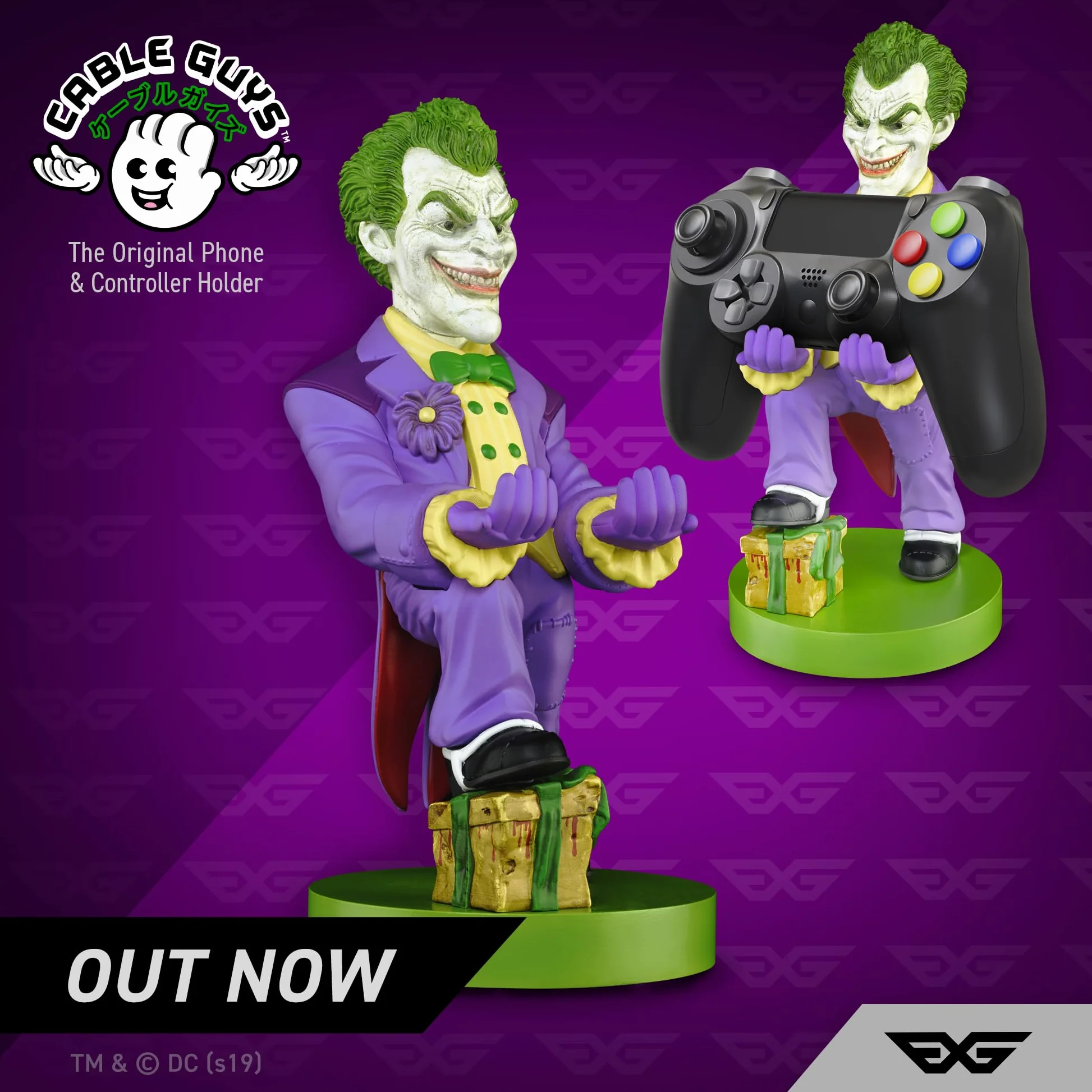 Cable Guys Joker Uchwyt na akcesoria do gier i telefon do kontrolerów Xbox PlayStation Nintendo Switch