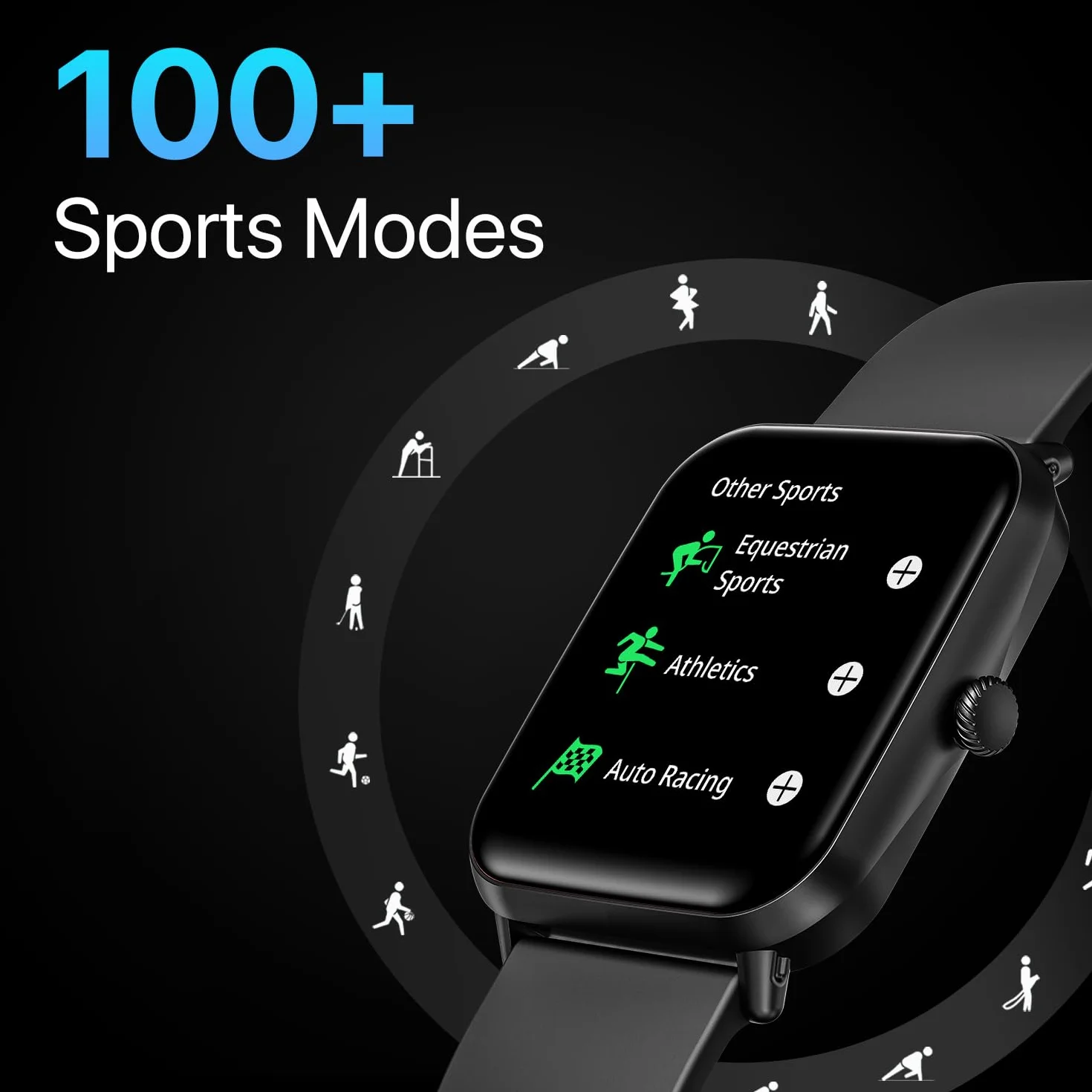 Fire-Boltt Ninja Call Pro Bluetooth Calling Smart Watch, wyświetlacz HD 1,69″, podwójny chip, asystent głosowy AI, 120 trybów sportowych, SpO2 i pulsometr, smartwatch fitness Tracker dla mężczyzn i