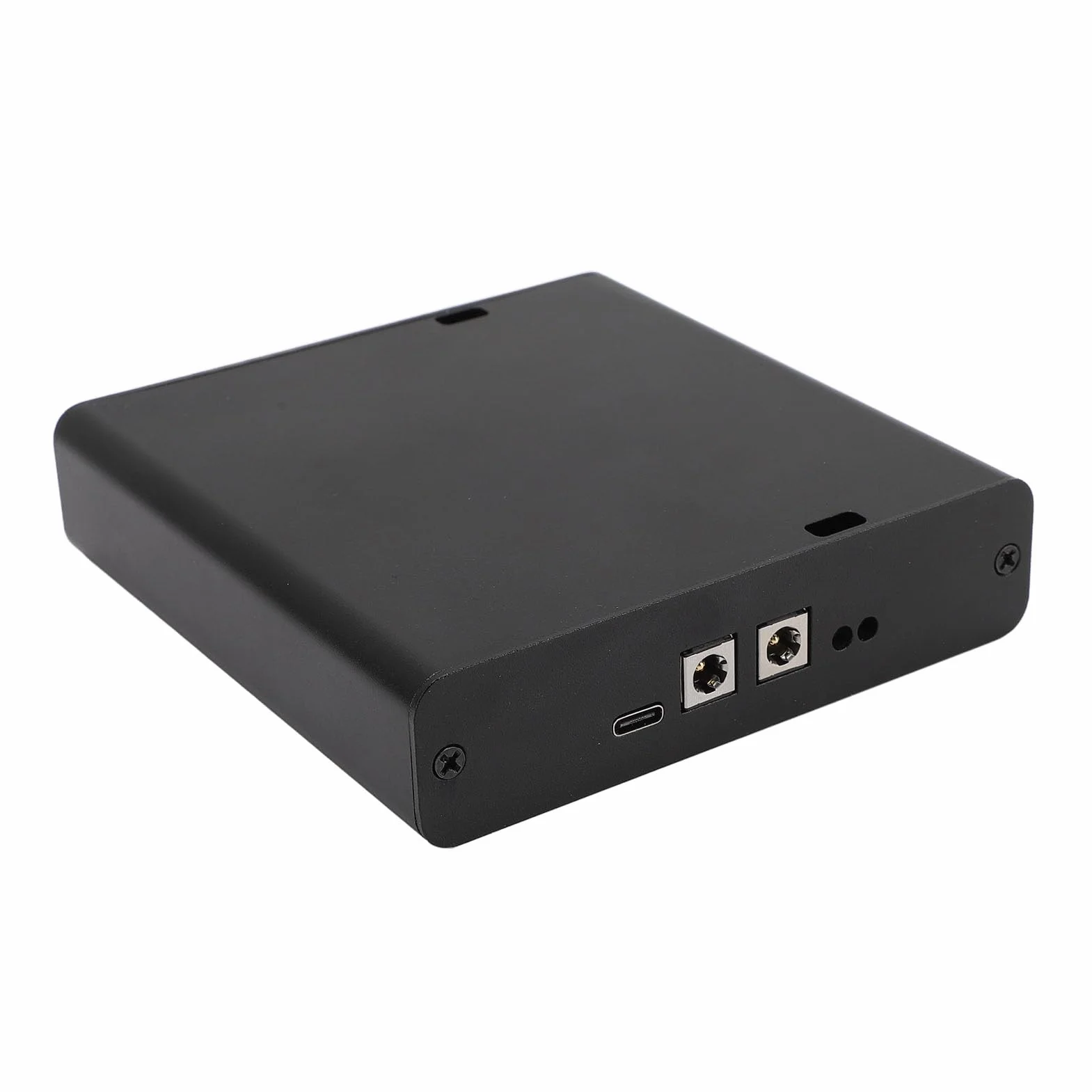 Demeras Zasilacz Liniowy z Pochłaniaczem Szumów, Wewnętrzny Dodatni Ujemny Zewnętrzny Filtr Prądu Stałego 5–24 V Plug and Play Zasilacz Liniowy 603370uf Stop Aluminium do Systemu Audio