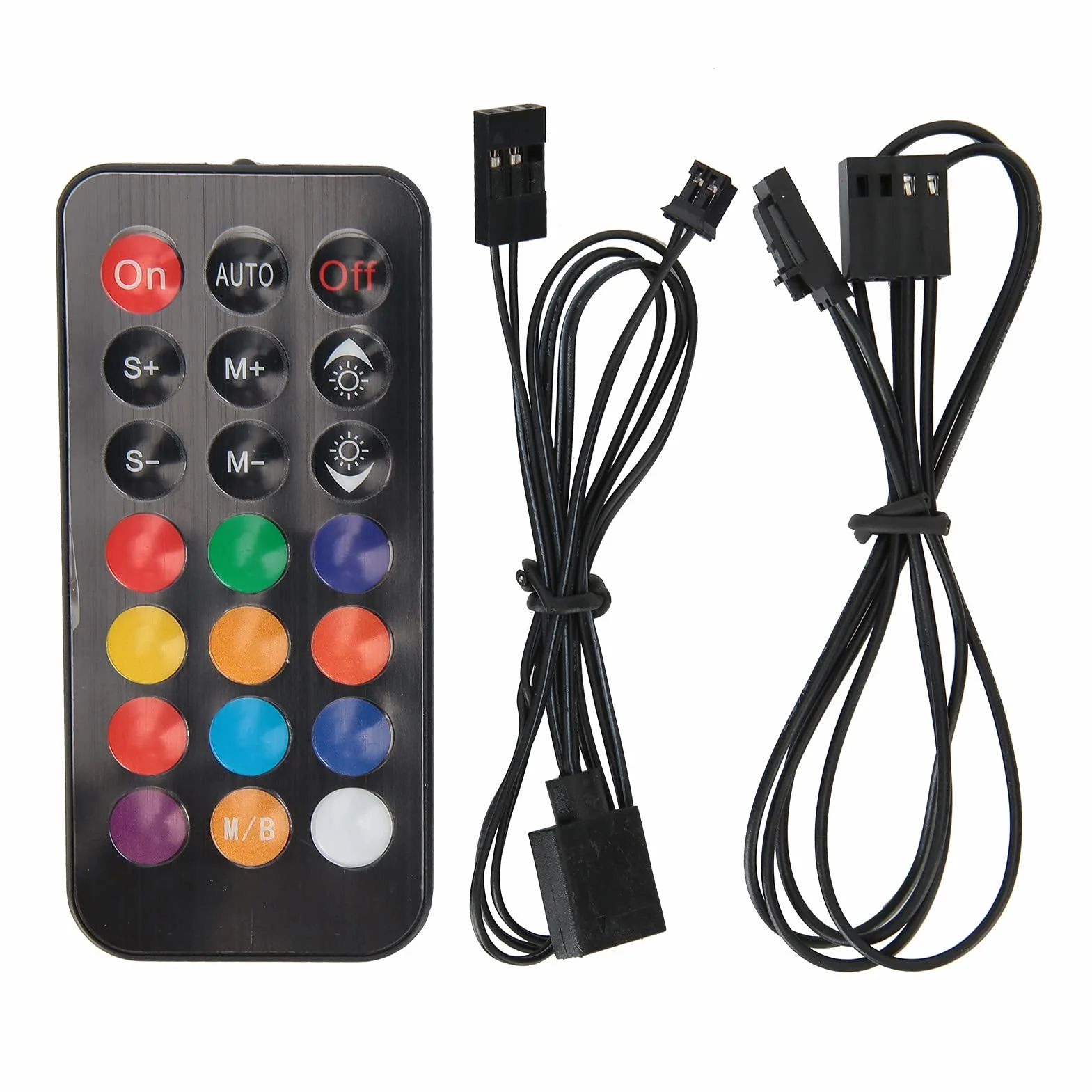 Ejoyous 2 w 1 ARGB PWM Hub Wentylatora z Kontrolerem, PC RGB Kontroler Hub Wentylatora z 8 Portami Zasilania SATA, Obudowy, do Sterowania Wentylatorami Chłodzenia