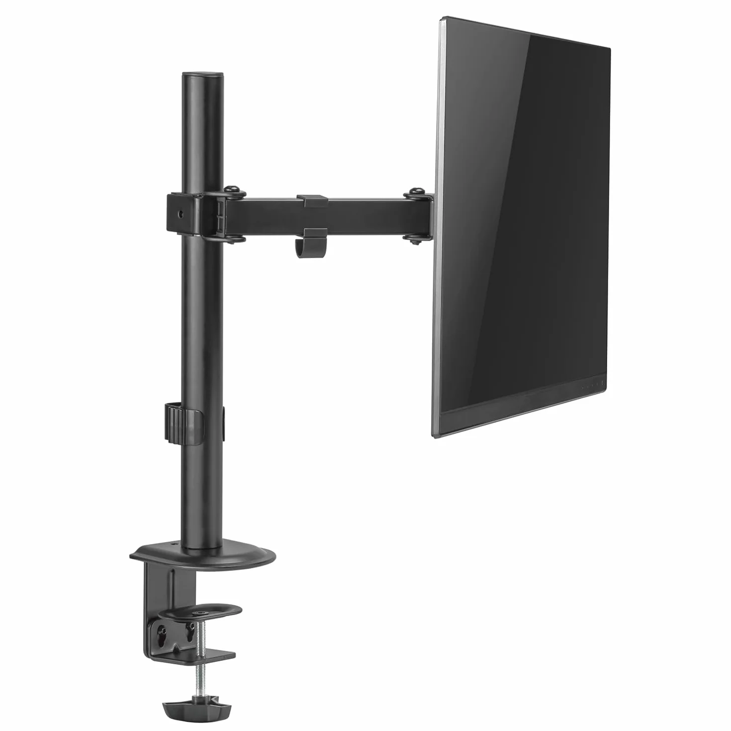 Maclean MC-572N uchwyt do monitora 17-32", VESA 75x75 100x100, ramię z przegubem, regulacja wysokości, obrotowy, 9 kg