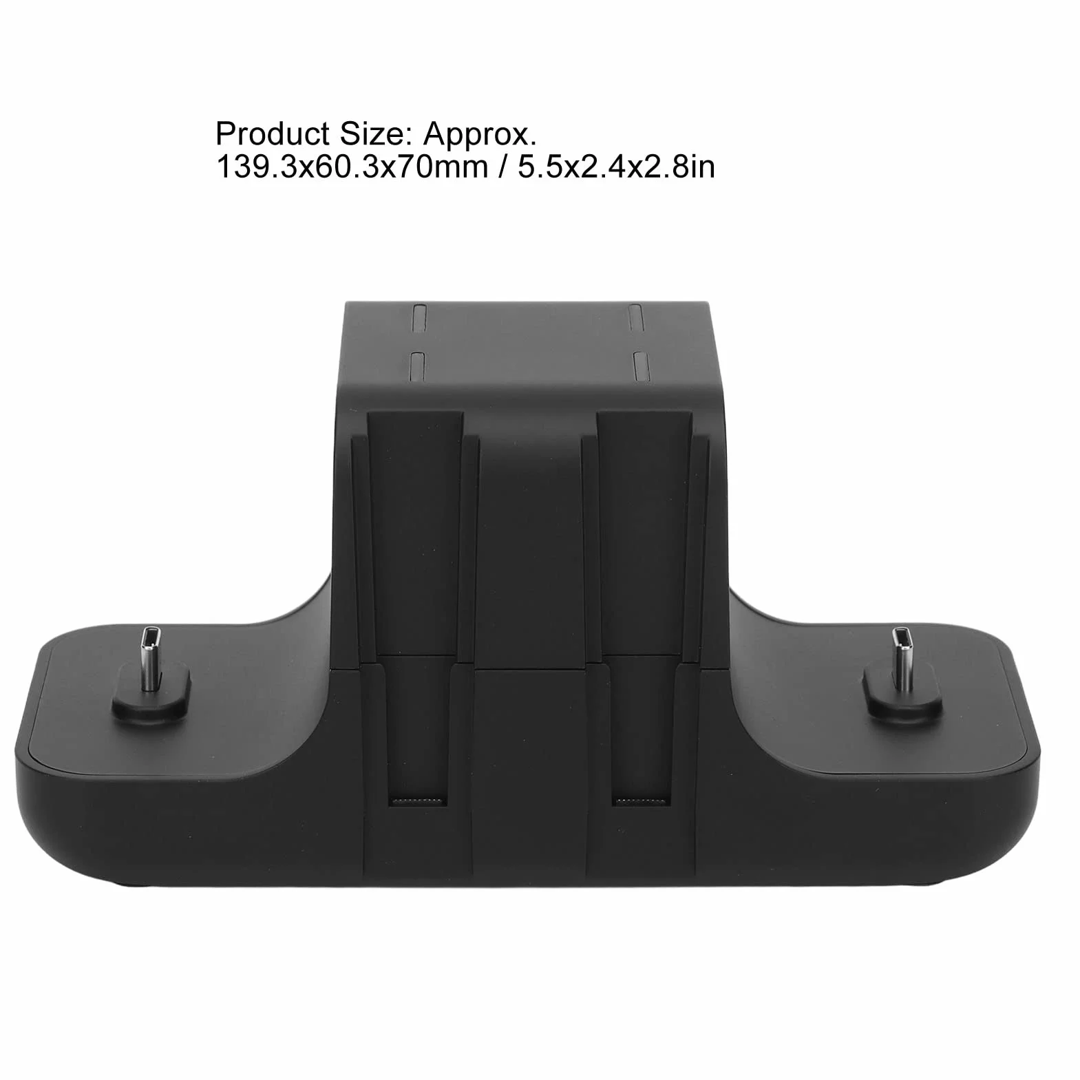Ładowarka Kontrolera Pro, USB C, Ładowarka z Dwoma Portami USB Podstawa Stacji Dokującej ze Wskaźnikiem LED dla Pro