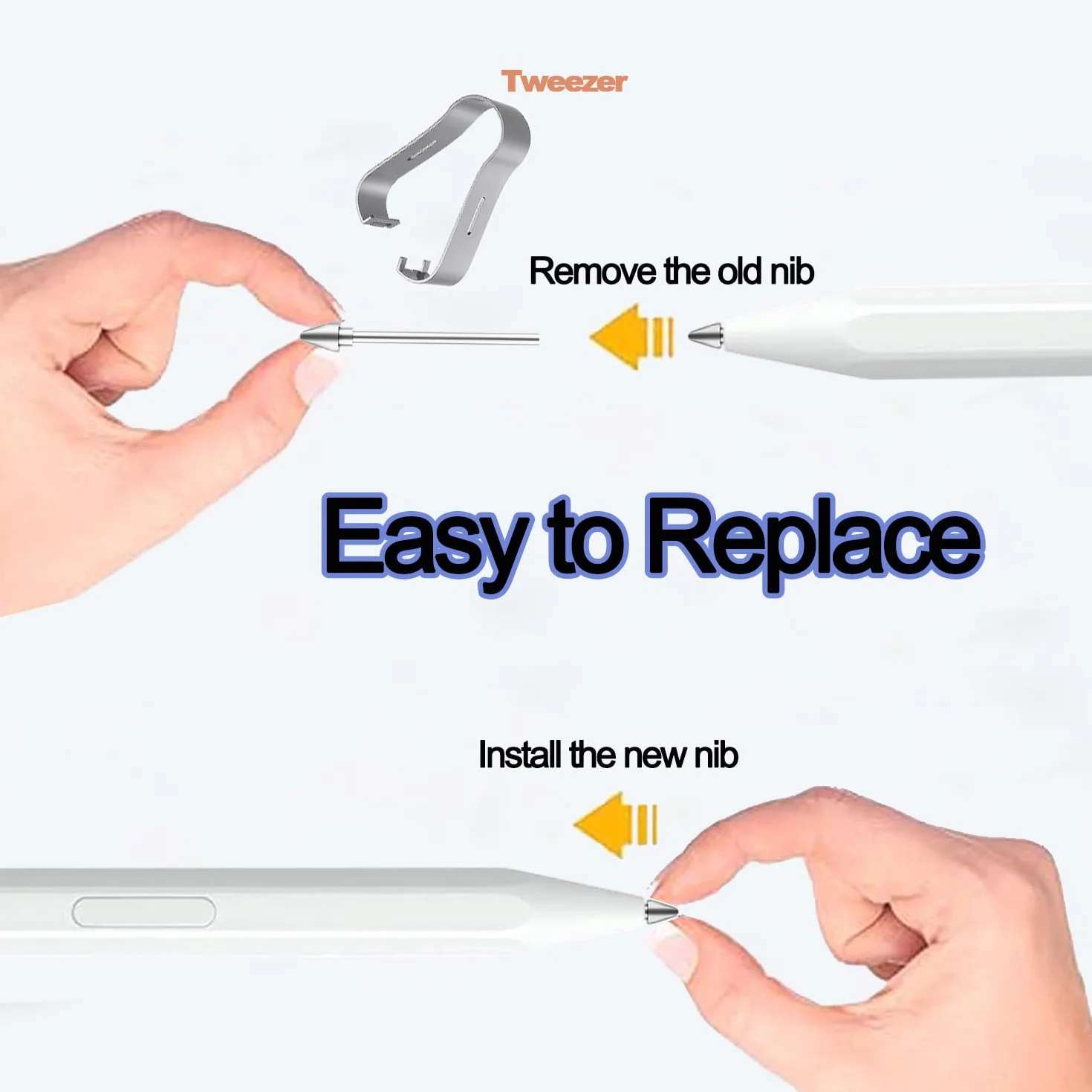 5 szt. metalowych wymiennych końcówek do Samsung S Pen Galaxy Tab S11/S11 Ultra, precyzyjne sterowanie, przyjazne dla ekranu, super trwałe