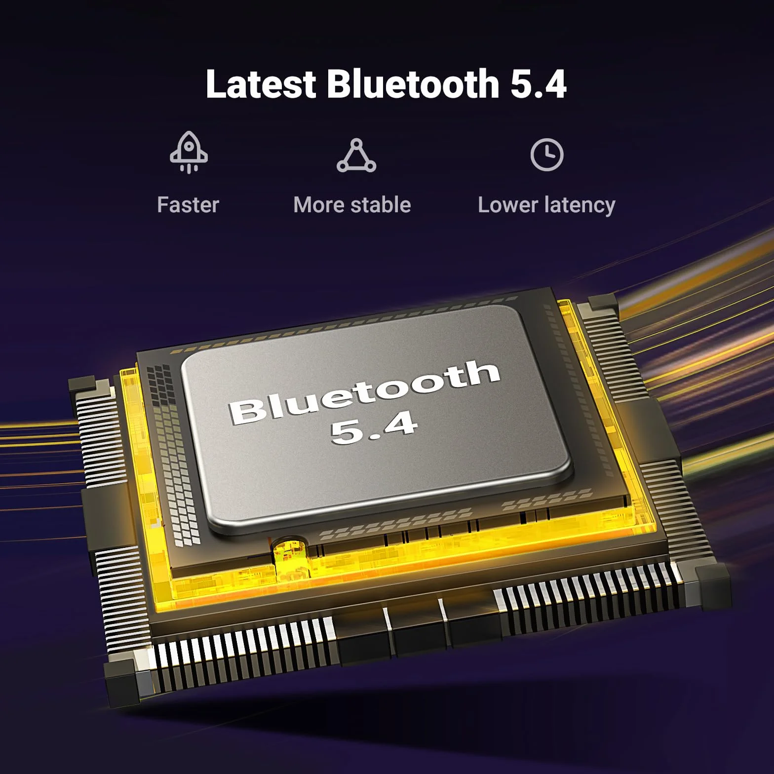 UGREEN Adapter Bluetooth 5.4 do PC, Moduł do Myszy, Klawiatury, Słuchawek, Telefonu, Tabletu, Kontrolera - Klucz USB dla Windows 11/10/8.1