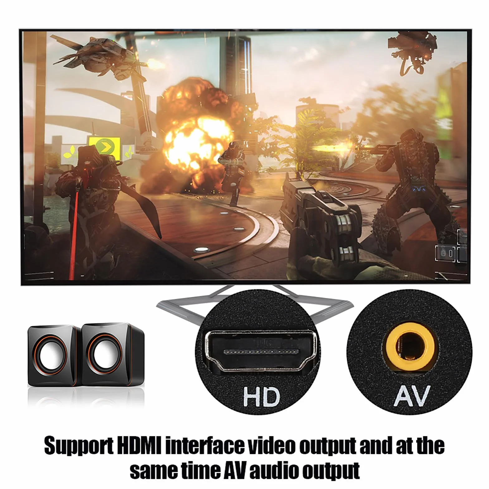 Odtwarzacz 4K Full HD, Cyfrowy Odtwarzacz Multimedialny Z Pilotem, Domowy Odtwarzacz Wideo Dla Rodziny, Obsługa Interfejsu HDMI Video I AV AUD(UE)