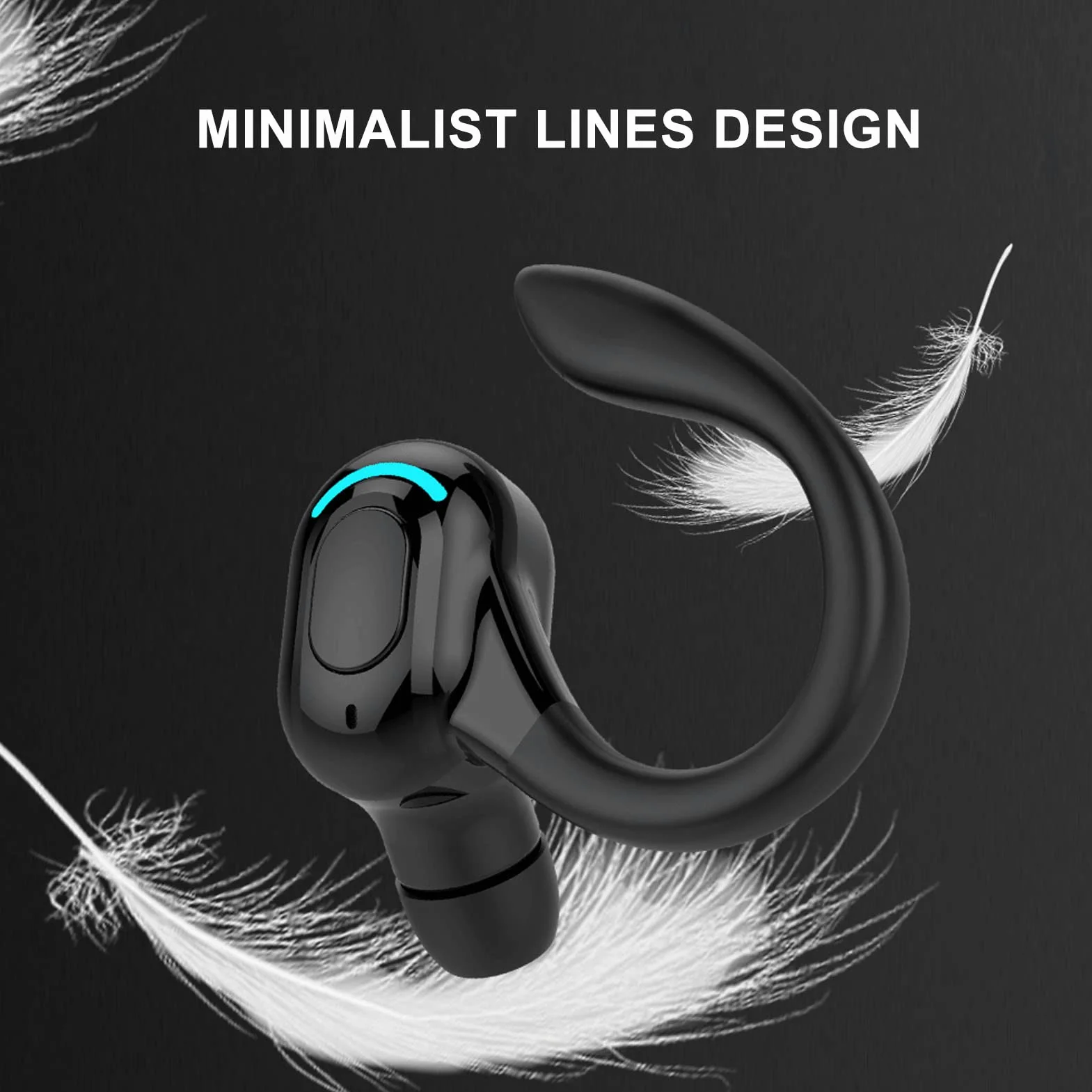Zestaw Słuchawkowy Bluetooth IPX4 Bezprzewodowa Słuchawka Jedno Ucho do Biegania Jazdy