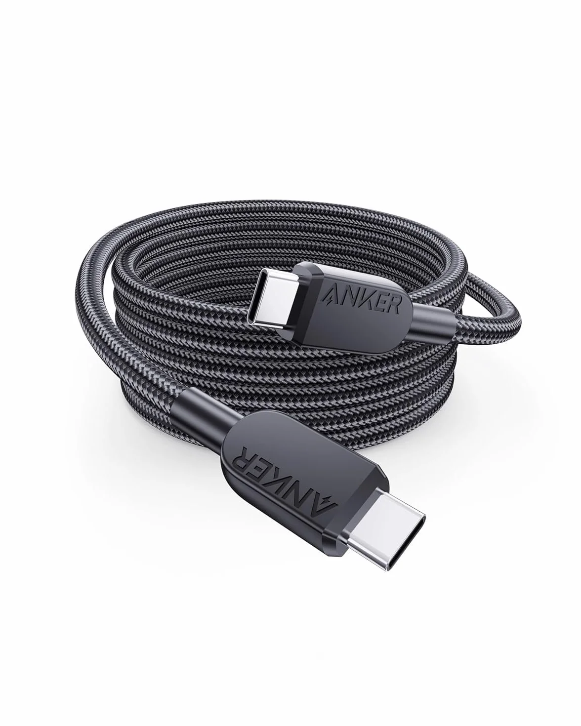 Kabel USB C do USB C Anker (180 cm), 3 przewód do szybkiego ładowania typu C o mocy 240 W do iPhone'a 17/16, MacBooka Pro 2020, iPada Air 4 i innych urządzeń