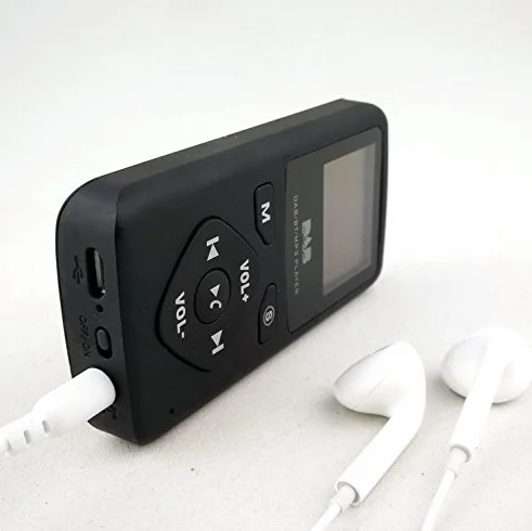 Kieszonkowe radio cyfrowe, Baceyong osobiste radio stereo FM ze słuchawkami MP3 Bluetooth głośnomówiące 4.0 32G, czarne, lekkie, kompaktowe, DAB/DAB 87,5-108 MHz
