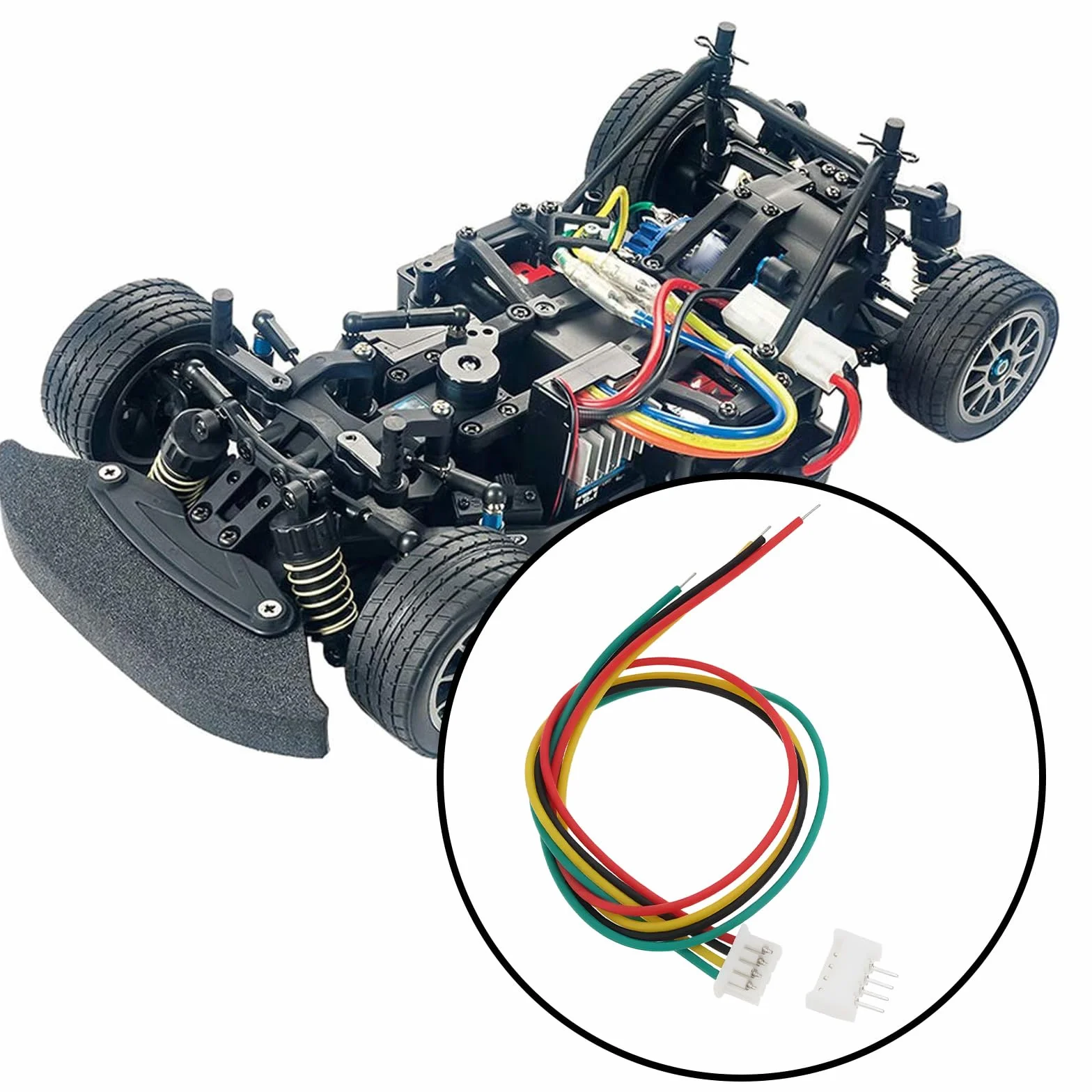 20 szt. 4-pinowego złącza Micro JST SH1,25 mm 28AWG kabel do taśm świetlnych LED, akumulatory z gniazdem