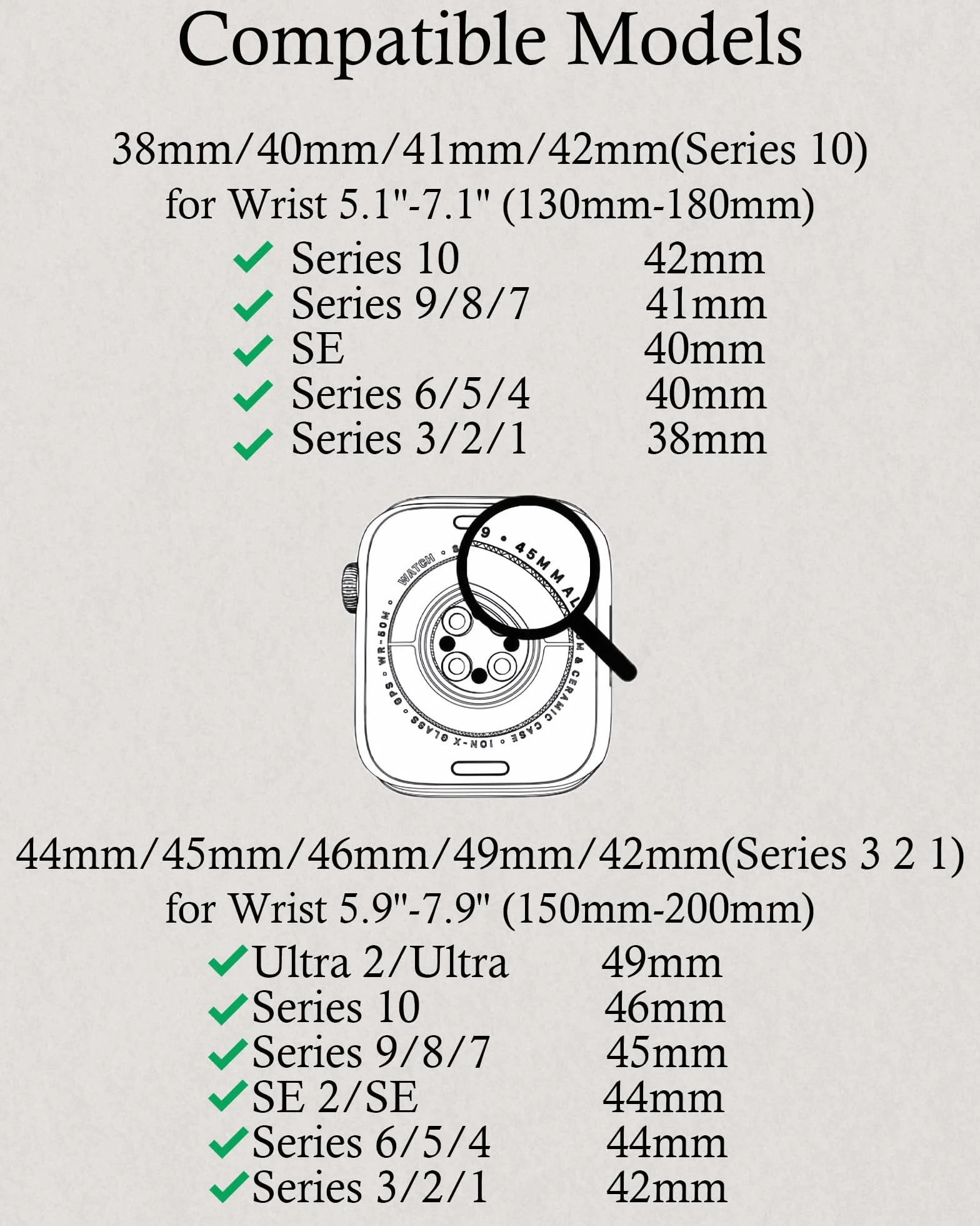 Miękki pasek sportowy z silikonu – Compatible with Apple Watch Ultra3/2/1 SE3/2/1 Series11/10/9/8/7/6/5/4/3/2/1 zamienniczy wodoodporny dla (38/40/41/42/44/45/46/49mm)