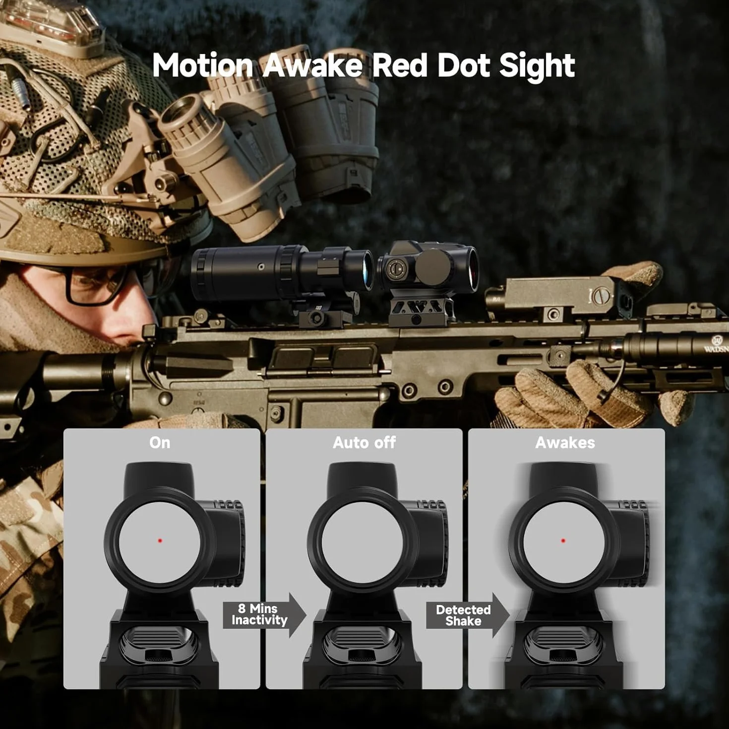 Feyachi M57 1.5-5X Red Dot Lupa & V90 Luneta 2 MOA Red Dot Sight z bocznym montażem pasuje do szyn 21 mm/22 mm