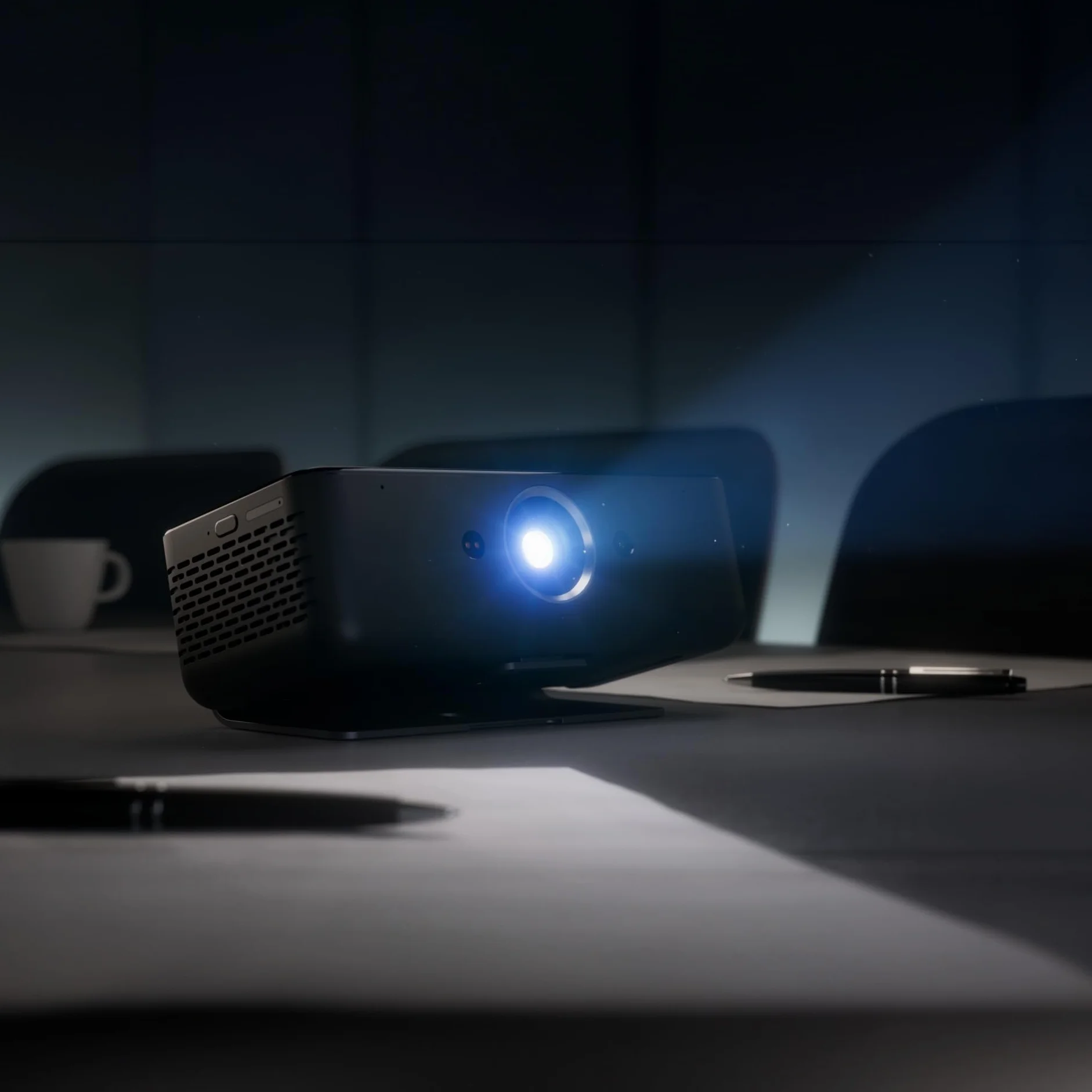 Smart Beamer 4K z pamięcią 64 GB, wbudowany akumulator, ekran dotykowy z systemem Android 12, 5,99", przenośny mini projektor outdoorowy z Netflix, autofokusem i korekcją trapezu, pobieranie aplikacji