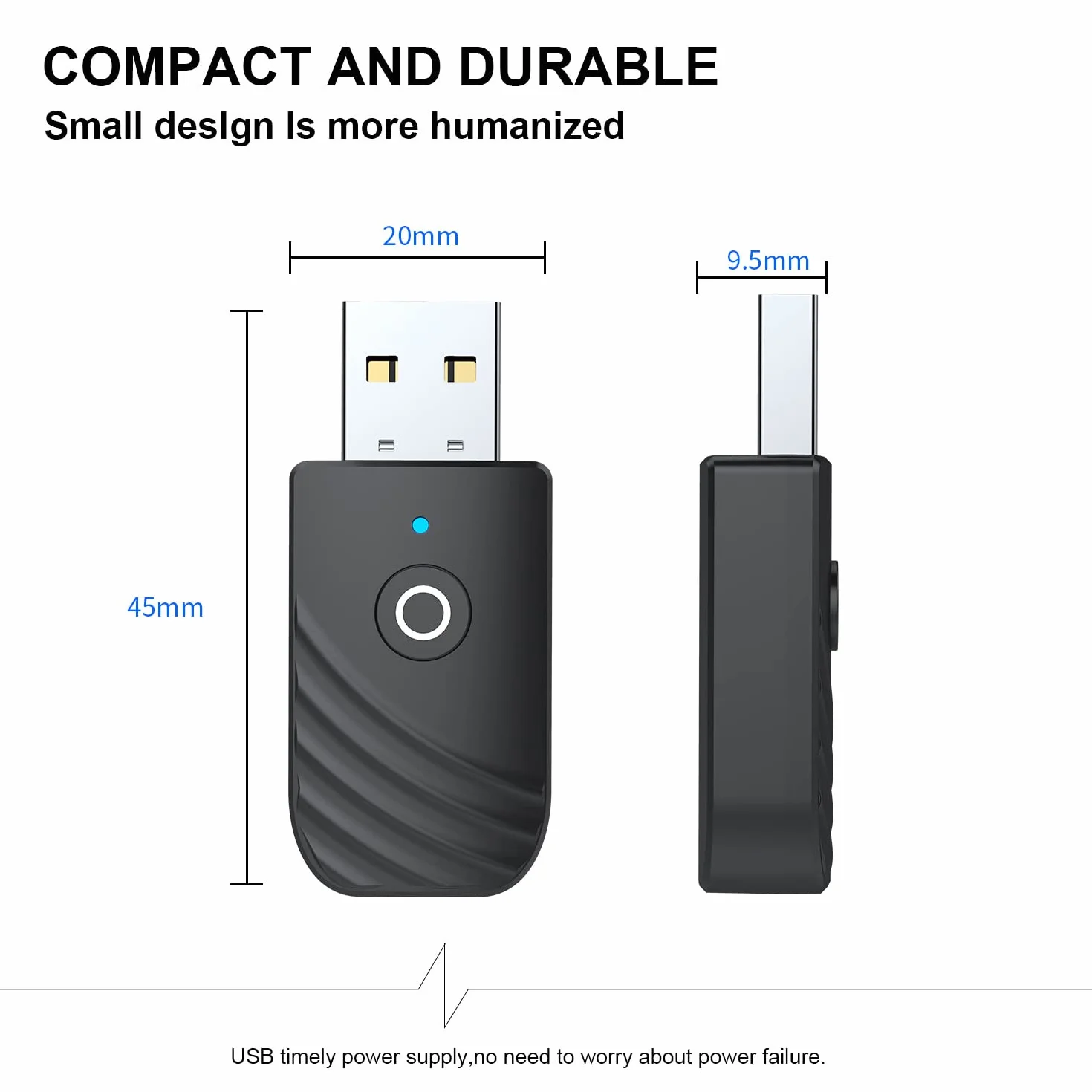 Adapter USB Bluetooth PC dongle BT5.0 do telewizora