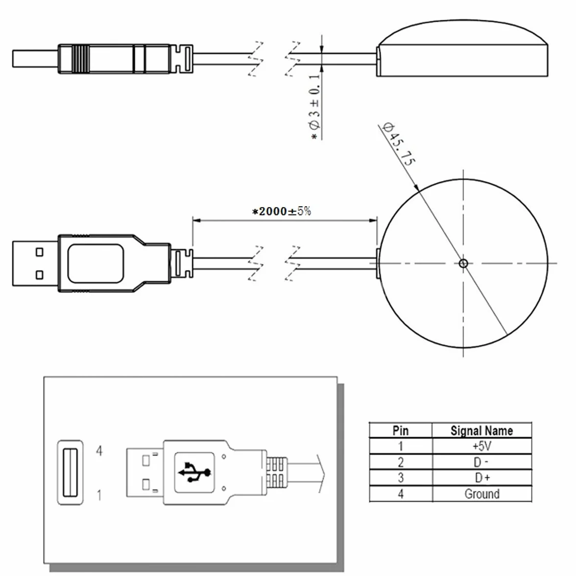 Antena Odbiornika GPS USB Gmouse do Laptopa PC nawigacja Samochodowa Morska