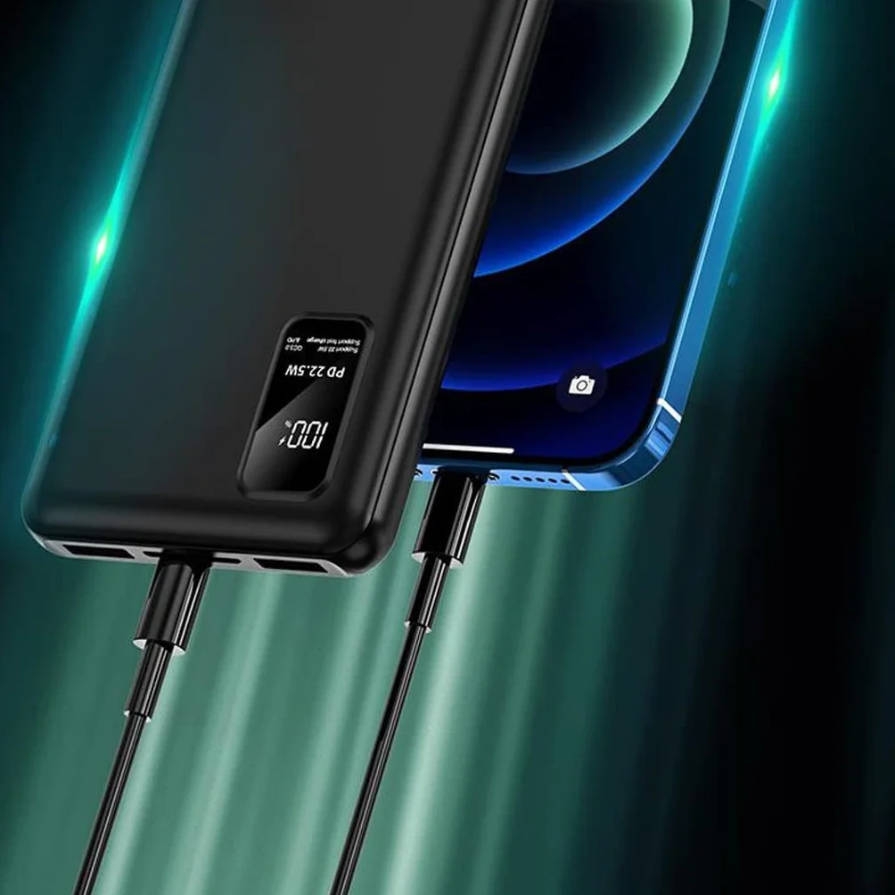 JJJ Szybkie ładowanie Powerbank 20000 mAh kreatywny powerbank o dużej pojemności (kolor: biały, rozmiar: 10 000 mAh)