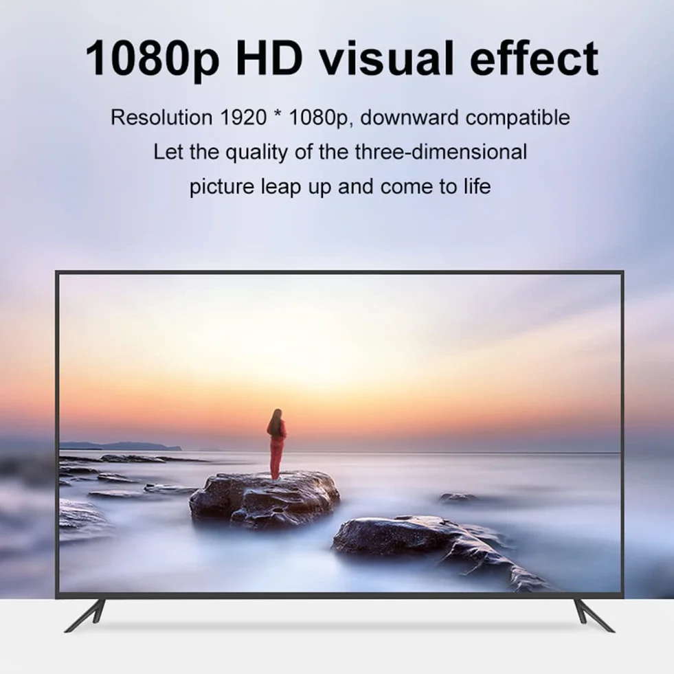 Adapter HDMI do VGA z kablem audio 3,5 mm, konwerter 1080P 60Hz VGA na HDMI, adapter HDMI żeński na VGA męski, kompatybilny z laptopem (VGA) i projektorem TV (HDMI)