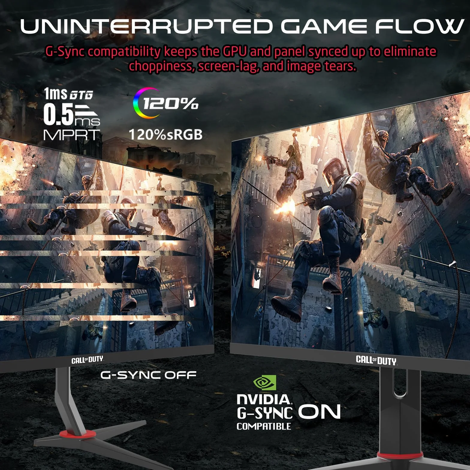 Twisted Minds GAMEON CALL OF DUTY 27" FHD - 180 Hz - CZARNY