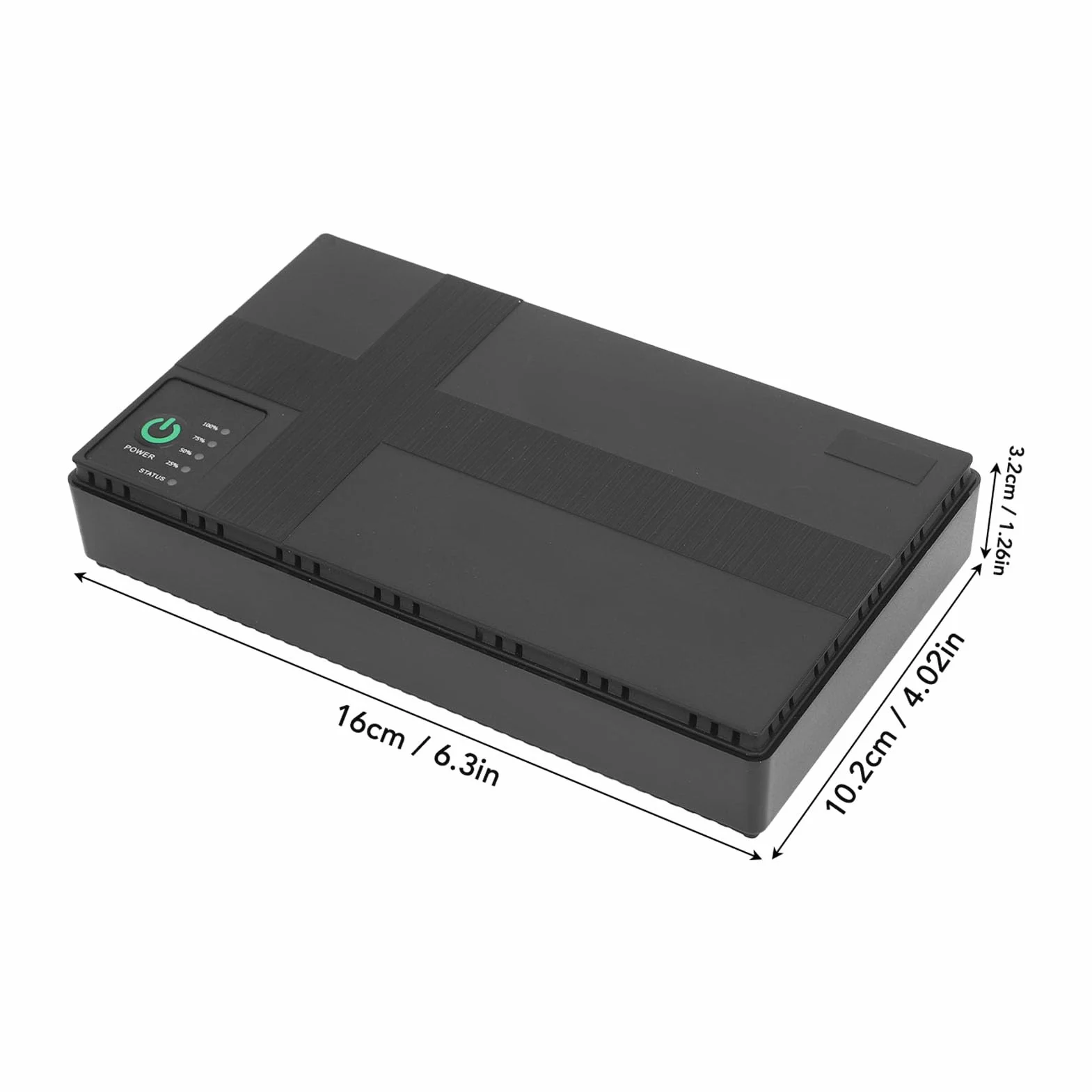 Kompaktowy UPS Battery Backup 20000 MAh Nieprzeprzepuszczalny Zasilacz dla Aparatu ROUTER MP3 MP4 Odtwarzacz o Uniwersalnej Kompatybilności dla Podróżników 1 Paczka (Wtyczka UE 100–240 V.)