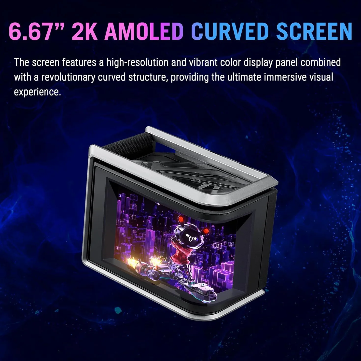 ASUS ROG Ryuo IV SLC 360 ARGB All-in-One CPU chłodzenie wodą (6,67-calowy wyświetlacz AMOLED, obsługuje filmy 3D, węże 200 mm, 3 x wentylator ARGB Daisy-Chain, do Intel LGA 1851, 1700, AMD AM5, AM4)