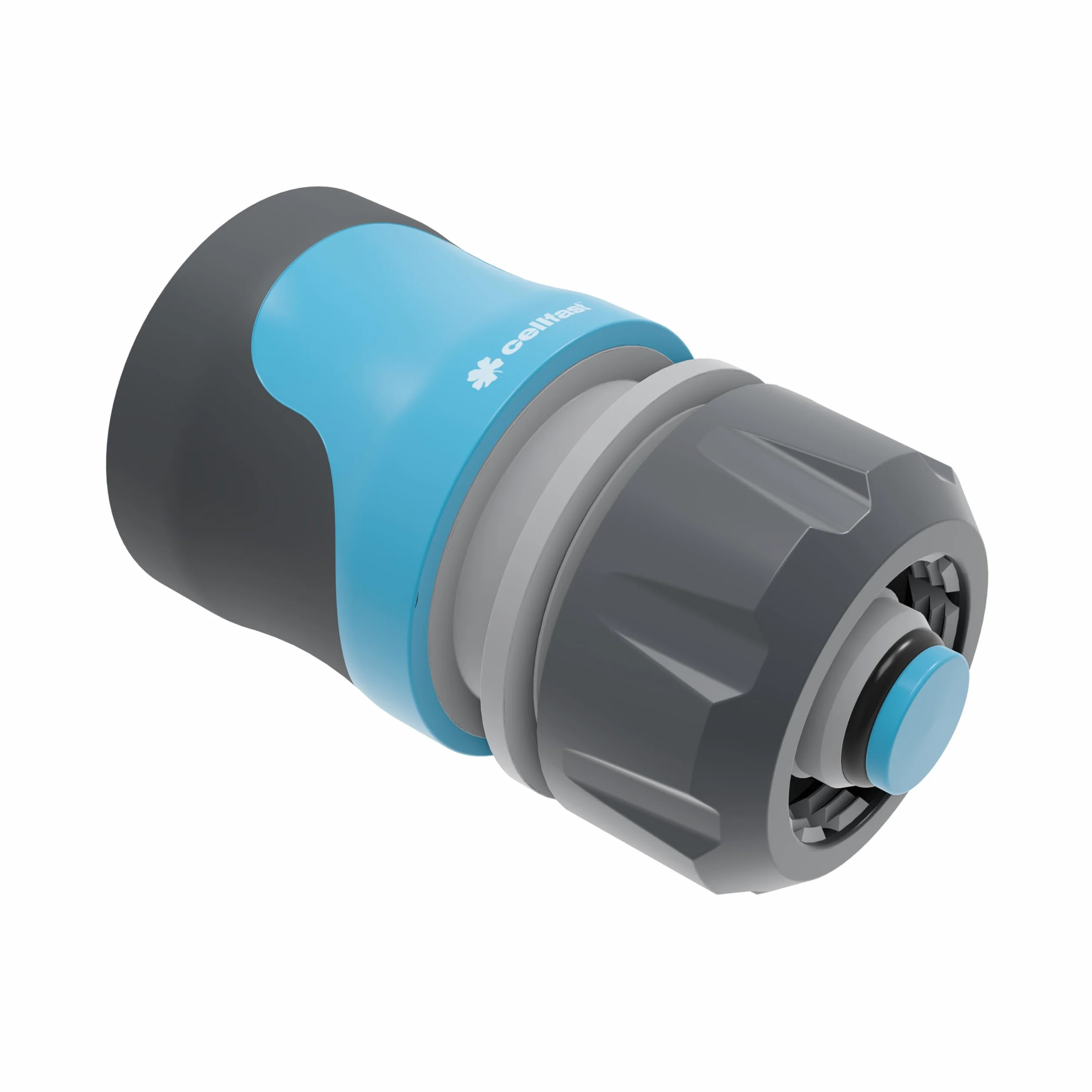Cellfast Szybkozłącze - stop SAFETOUCH IDEAL™ 1/2" - 5/8", Połączenie dwóch końców węży, Tworzywo PC/ABS, Ergonomiczny kształt, 51-622