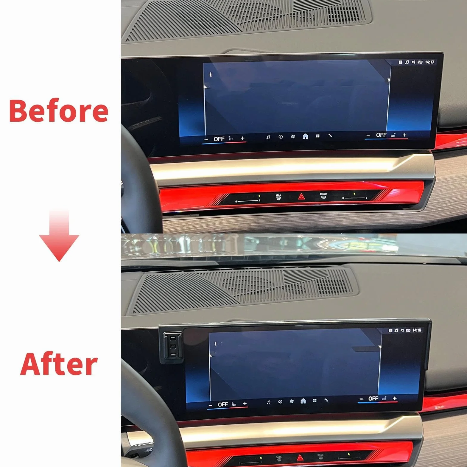 Uchwyt Samochodowy na Telefon dla BMW serii 5 i5 G60 2024 2025, uchwyt samochodowy na telefon komórkowy, stojak na nawigację GPS (podstawa i uchwyt 3)