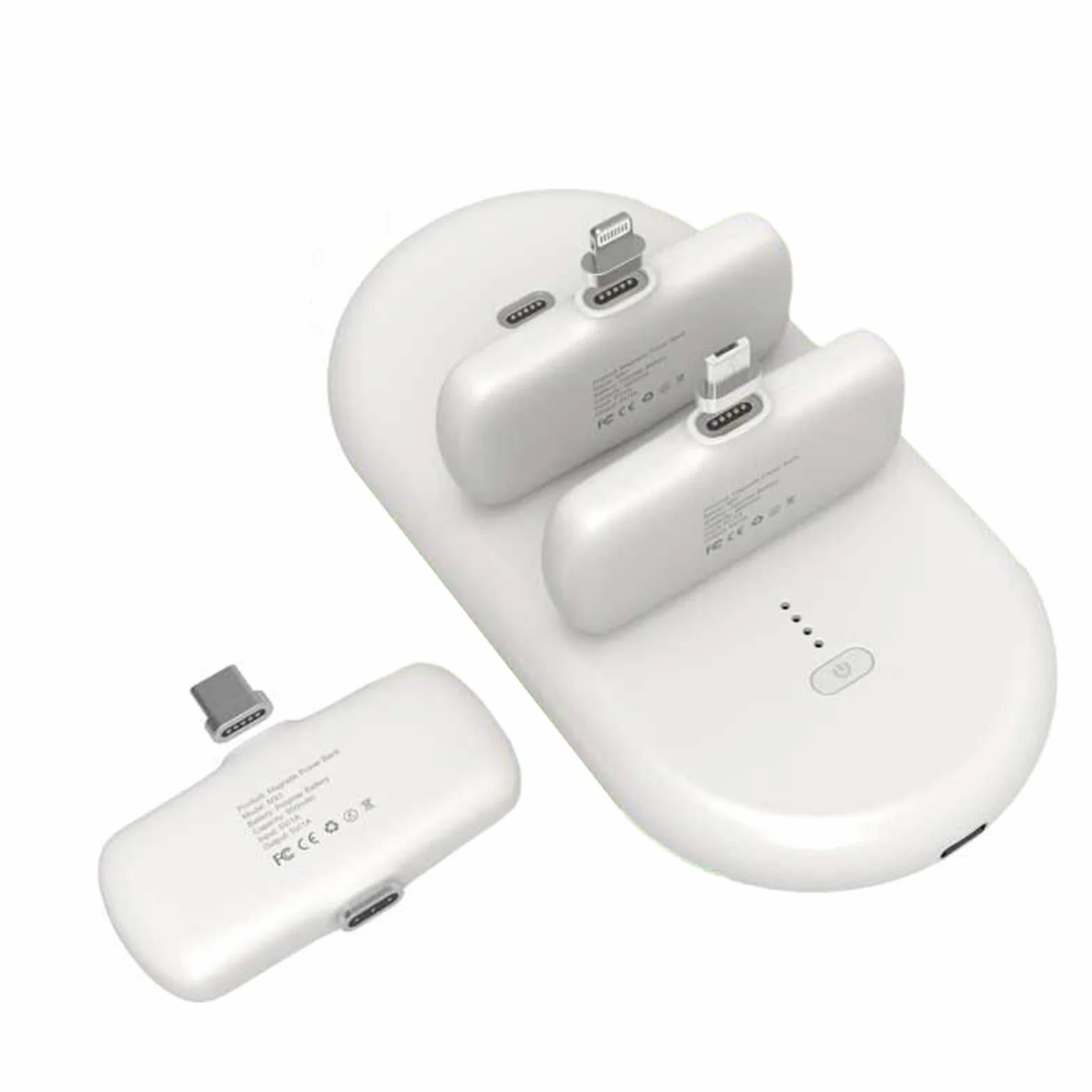 Powerbank Magnetyczny Powerbank z szybkim ładowaniem, 8000mAh Przenośna zewnętrzna ładowarka do telefonu komórkowego, odpowiednia do wszystkich smartfonów