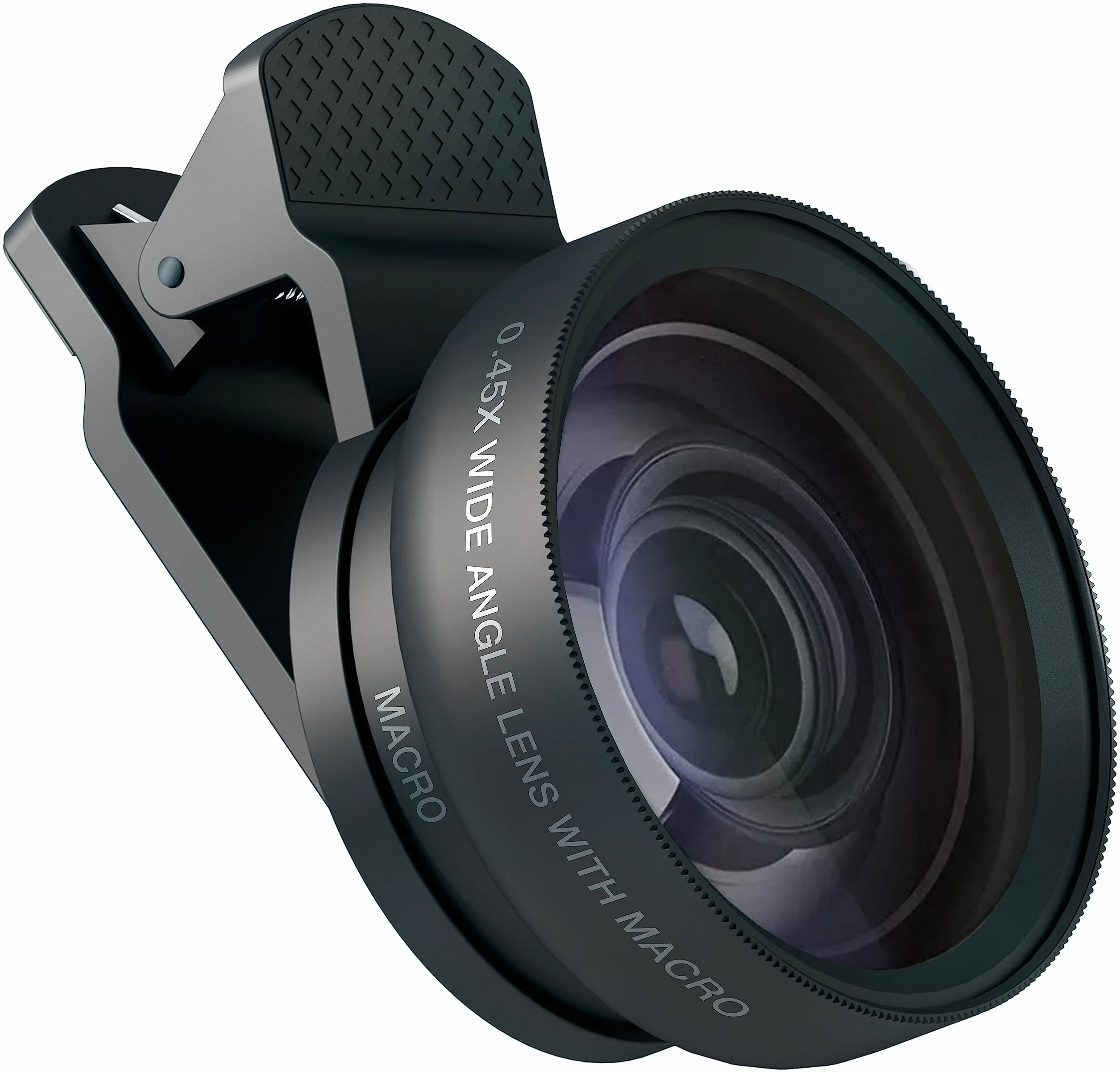 MyGadget Uniwersalny zestaw obiektywów do telefonu szerokokątny 0,45x makro 12,5x do smartfonów iPad iPhone Samsung