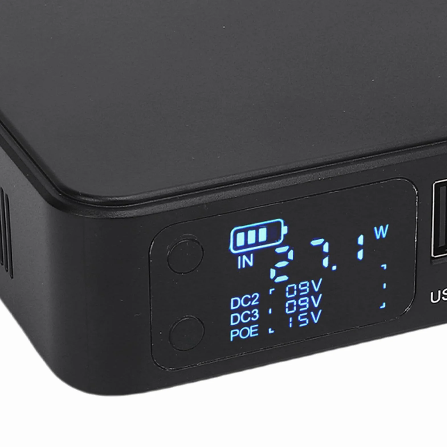 UPS Battery Backup 18000 MAh Digital Display Zasilacz z DC USB Wyjściowe POE Portable Zasilacz dla Kamer Bezpieczeństwa Routery Skanery Odcisków Palców (wtyczka UE)