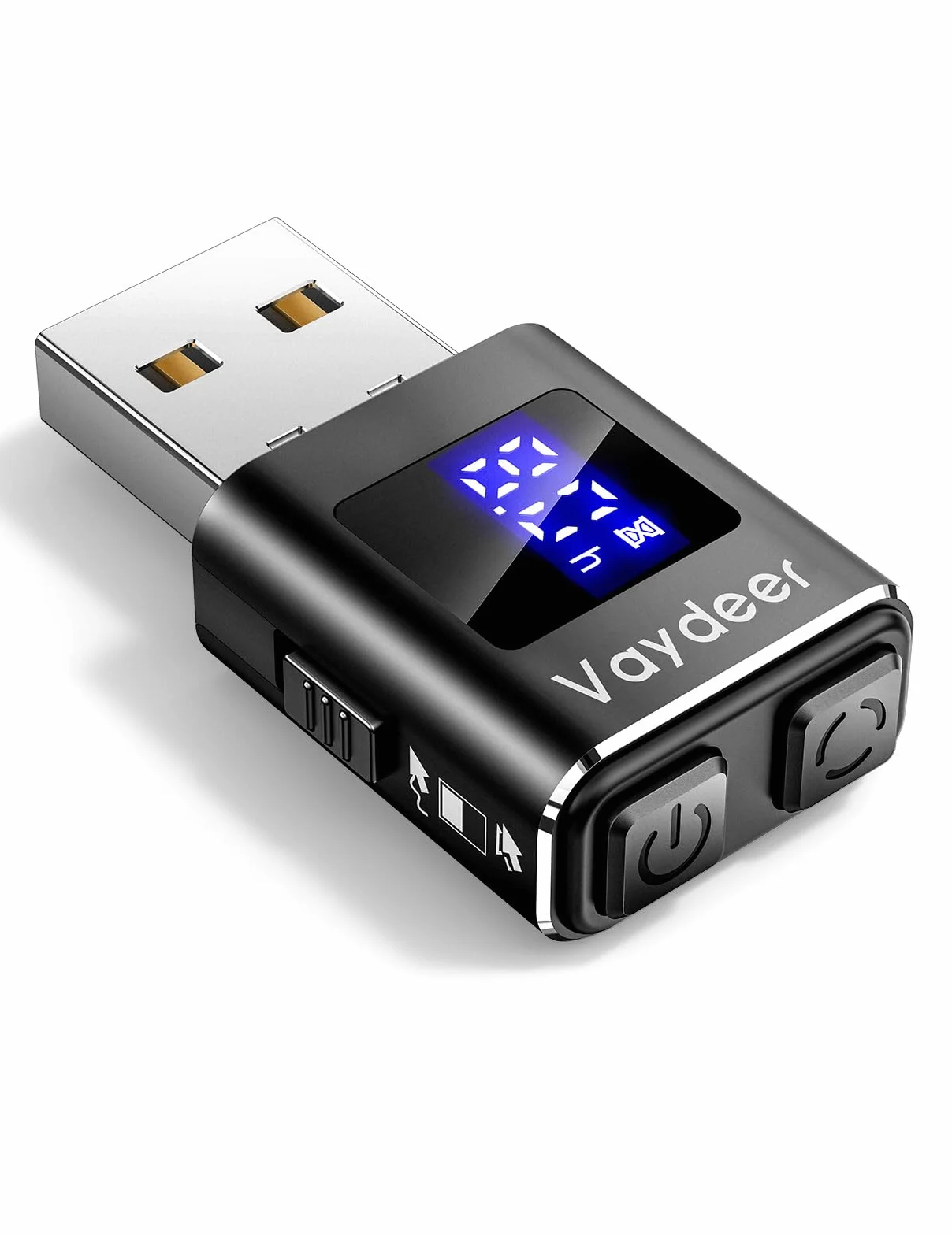 VAYDEER Symulator myszy USB z timerem LED, niewykrywalny ruch myszy z automatycznym wyłączaniem, tryb podwójnego ruchu, cichy, Plug & Play, dla Windows, Mac, Linux, edycja aluminiowa 2025