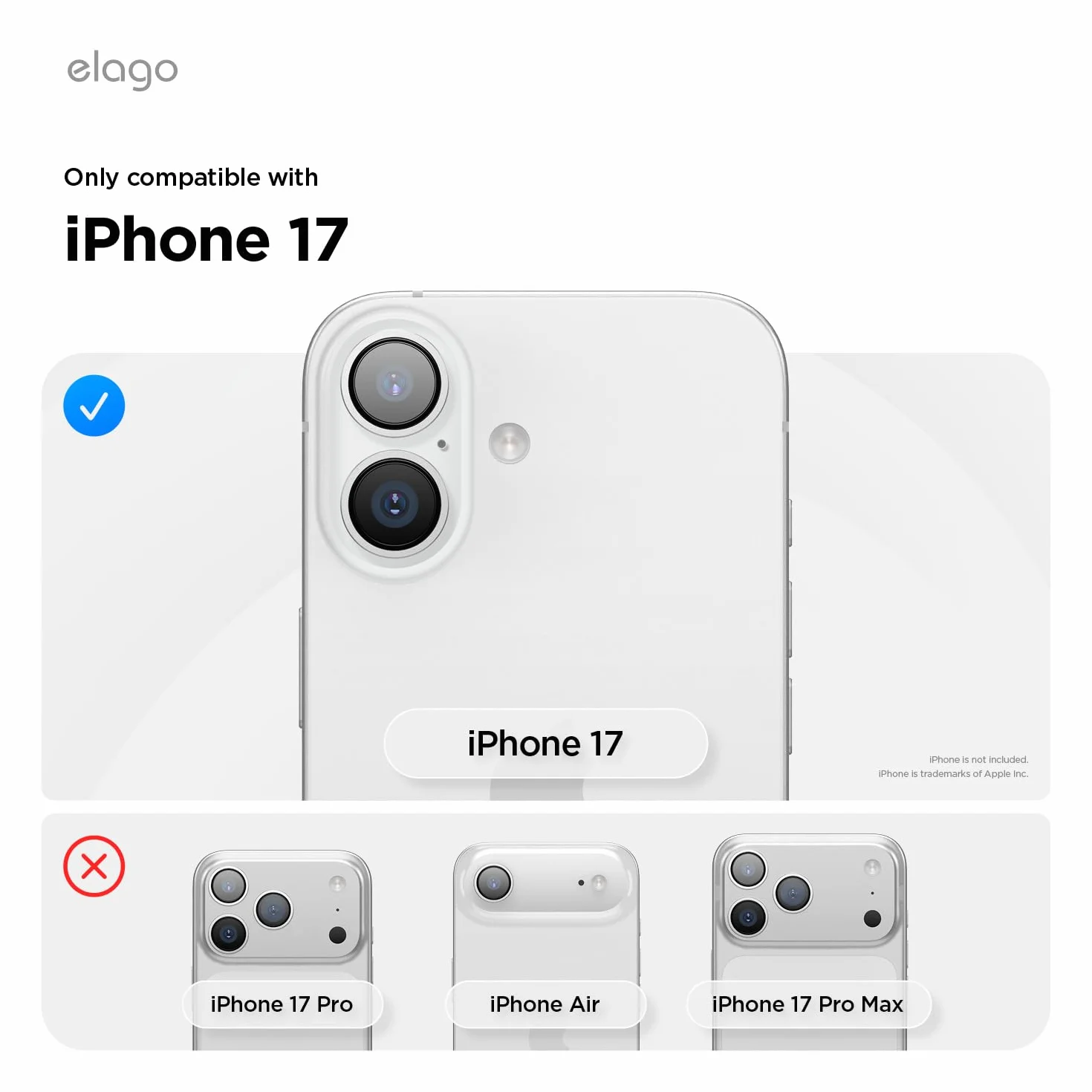 elago Magnetyczne Etui Silikonowe Kompatybilne z iPhone 17 6.3” MagSafe, Ochronna Obudowa Odporna na Wstrząsy