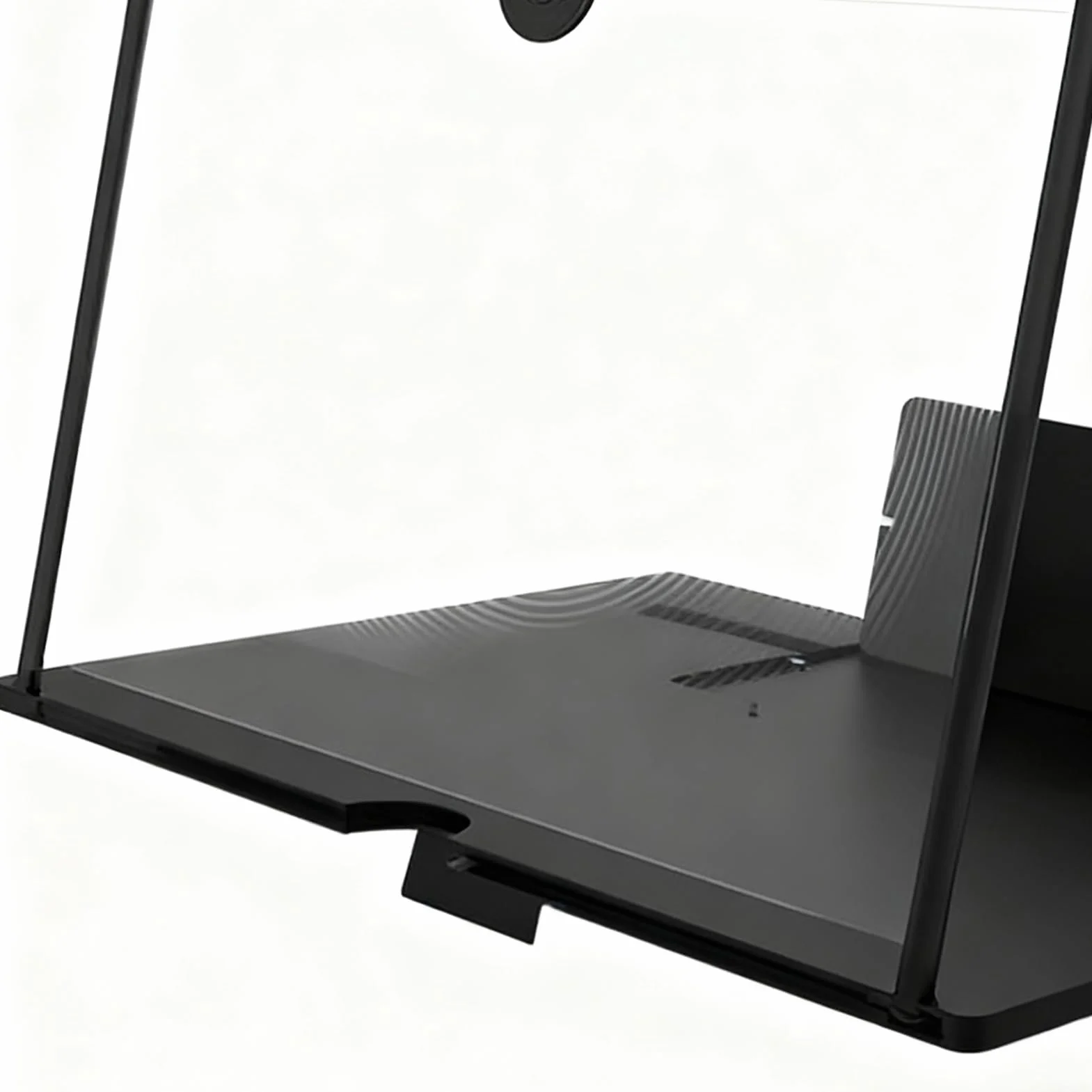 Lupa telefon komórkowy, 3D HD, powi?kszanie filmów wideo, wysuwany ekran HD, niebieskie ?wiat?o, sk?adany uchwyt wzmacniacza, lupa do wszystkich smartfonów (czarny/bia?y/czerwony)