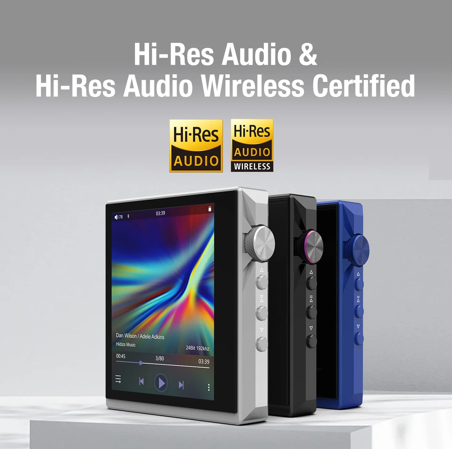 Hidizs AP80 PRO-X Odtwarzacze MP3 z Bluetooth, cyfrowe odtwarzacze audio, zrównoważony odtwarzacz muzyki bez strat, podwójny ESS9219C, chipy DAC, obsługuje MQA 8X/LDAC/apt-X/AAC/USB DAC/DSD256