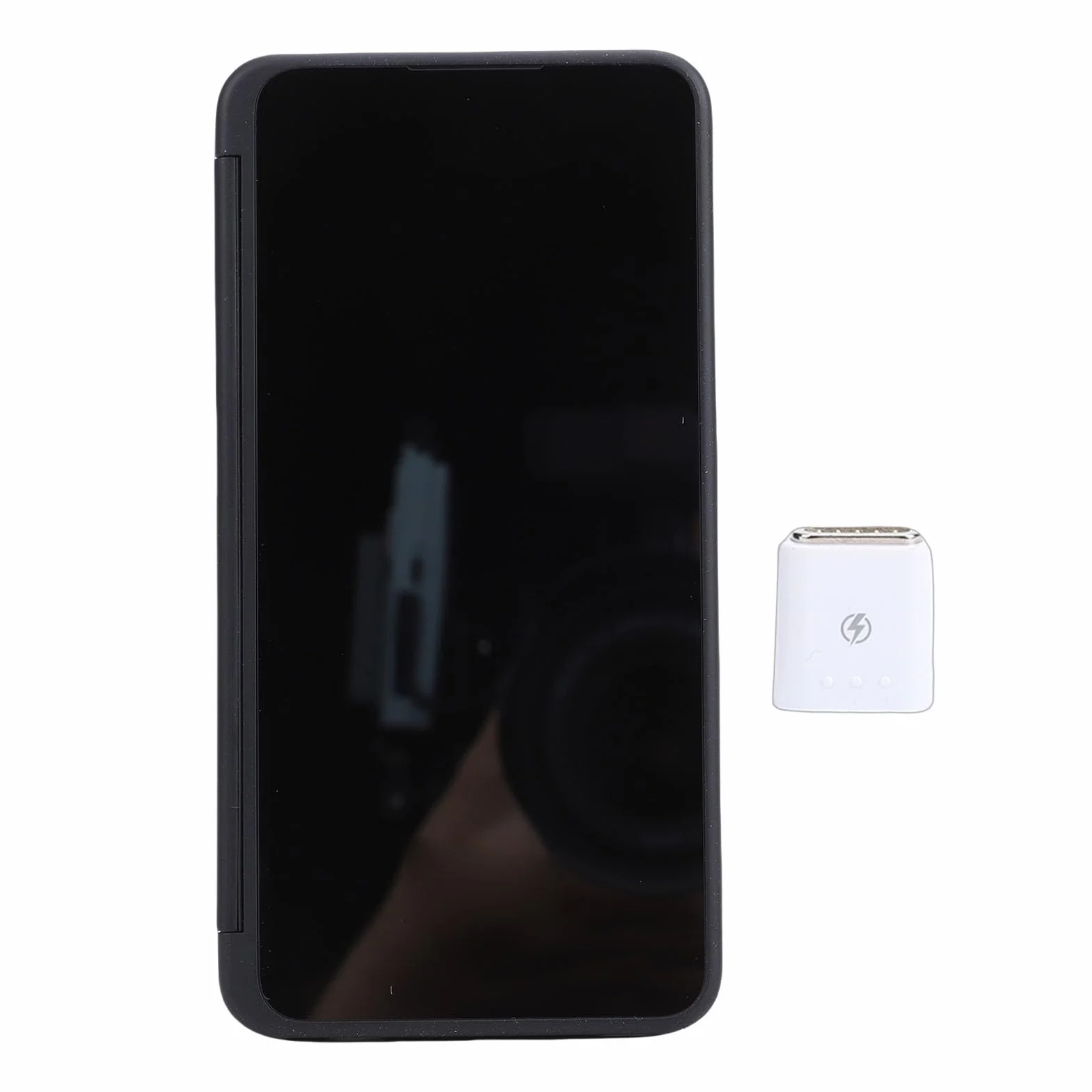 Jiawu Etui na Telefon z Dwoma Ekranami, Dodatkowy Wyświetlacz FHD 6,4 Cala Adapter Magnetyczny Typu C Podwójne Etui na Ekran, Zdejmowany Przedłużony Ekran z Zawiasem 360° do Modeli G8X LMG850