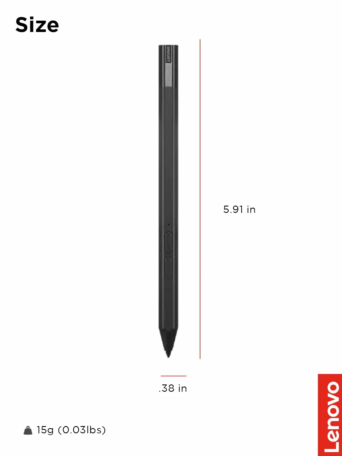Lenovo Precision 2 GX81J19854 Rysik do Tabletu, Czarny, 1 GB/s