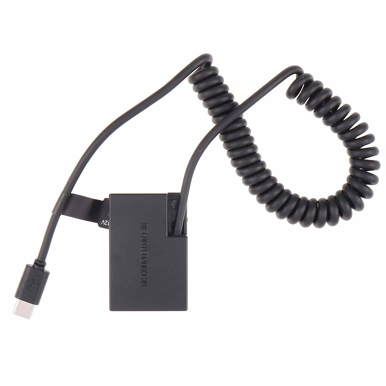 FOTGA DR-E18 łącznik zasilający USB-C typu C do kabla sprężynowego LP-E17 z pełnym dekodowaniem do Canon EOS RP 77D 200D Mark II 750D 760D 800D 850D; Rebel T6i T6s T7i T8i
