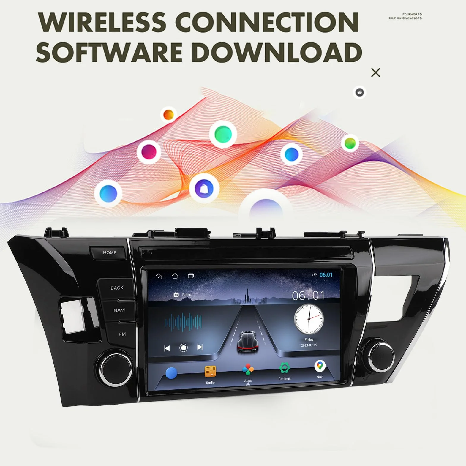 Samochodowe Stereo 9-calowy Ekran Dotykowy Przenośny Odtwarzacz Multimedialny Nawigacji GPS