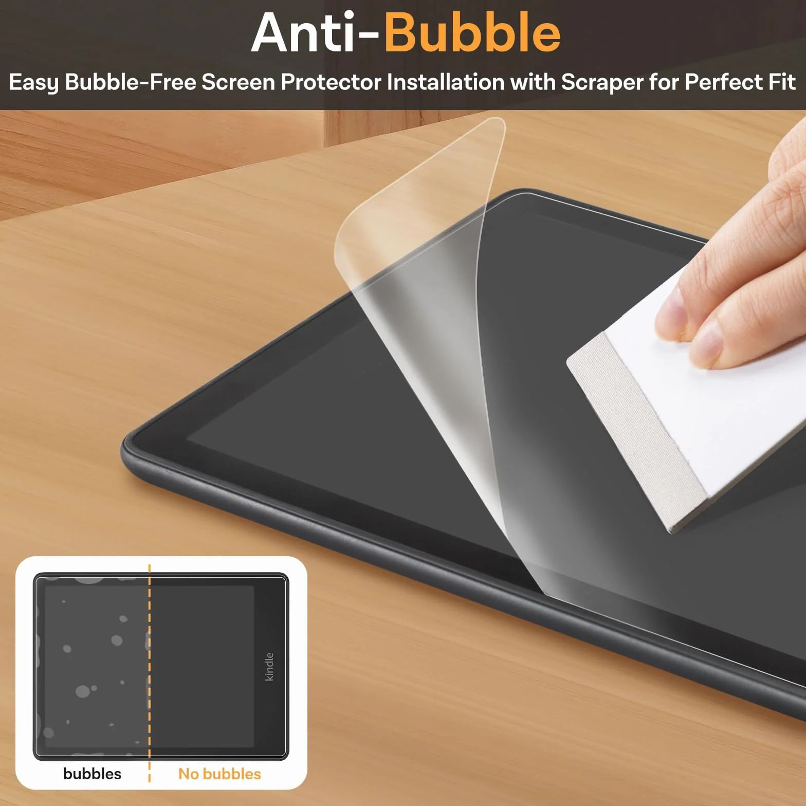 CoBak 3 sztuki nieoślepiających, matowa ochrona wyświetlacza do czytnika e-booków Kindle Paperwhite o przekątnej 6,8", Kobo Aura H2O Edition 2 – wysoka przejrzystość, odporność na odciski palców –