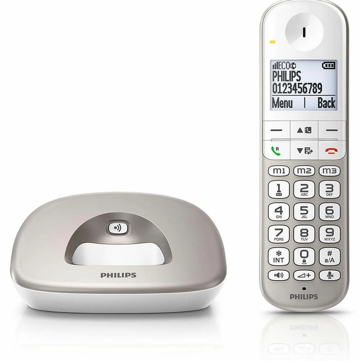 Telefon bezprzewodowy Philips XL4901S/23 1,9" DECT biały