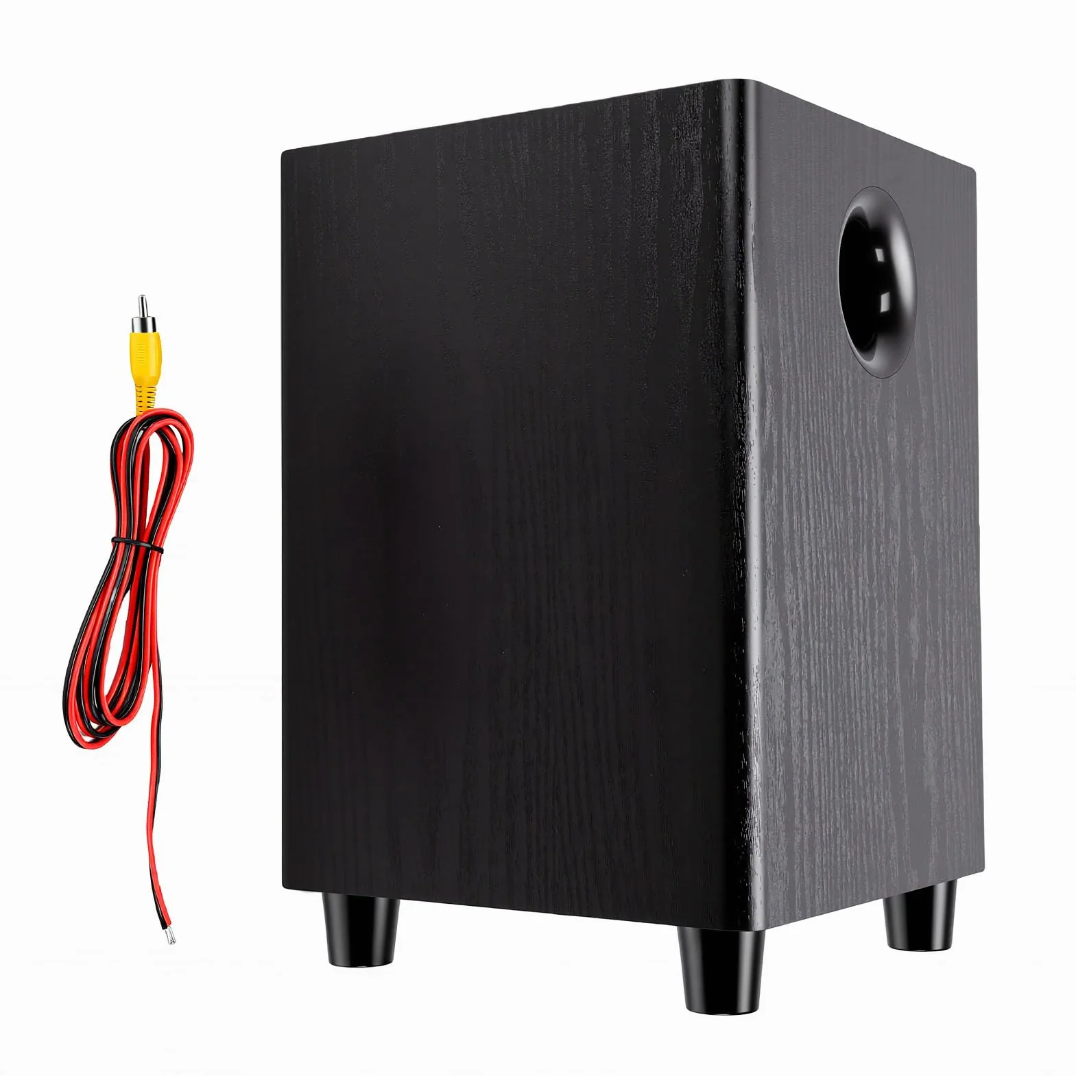 6,5-calowy Pasywny Subwoofer o Mocy 100 W do Kina Domowego, Niezależny Stojący Głośnik Niskotonowy z Głębokim Basem i niską częstotliwością, do Wzmacniacza Amplitunera AV