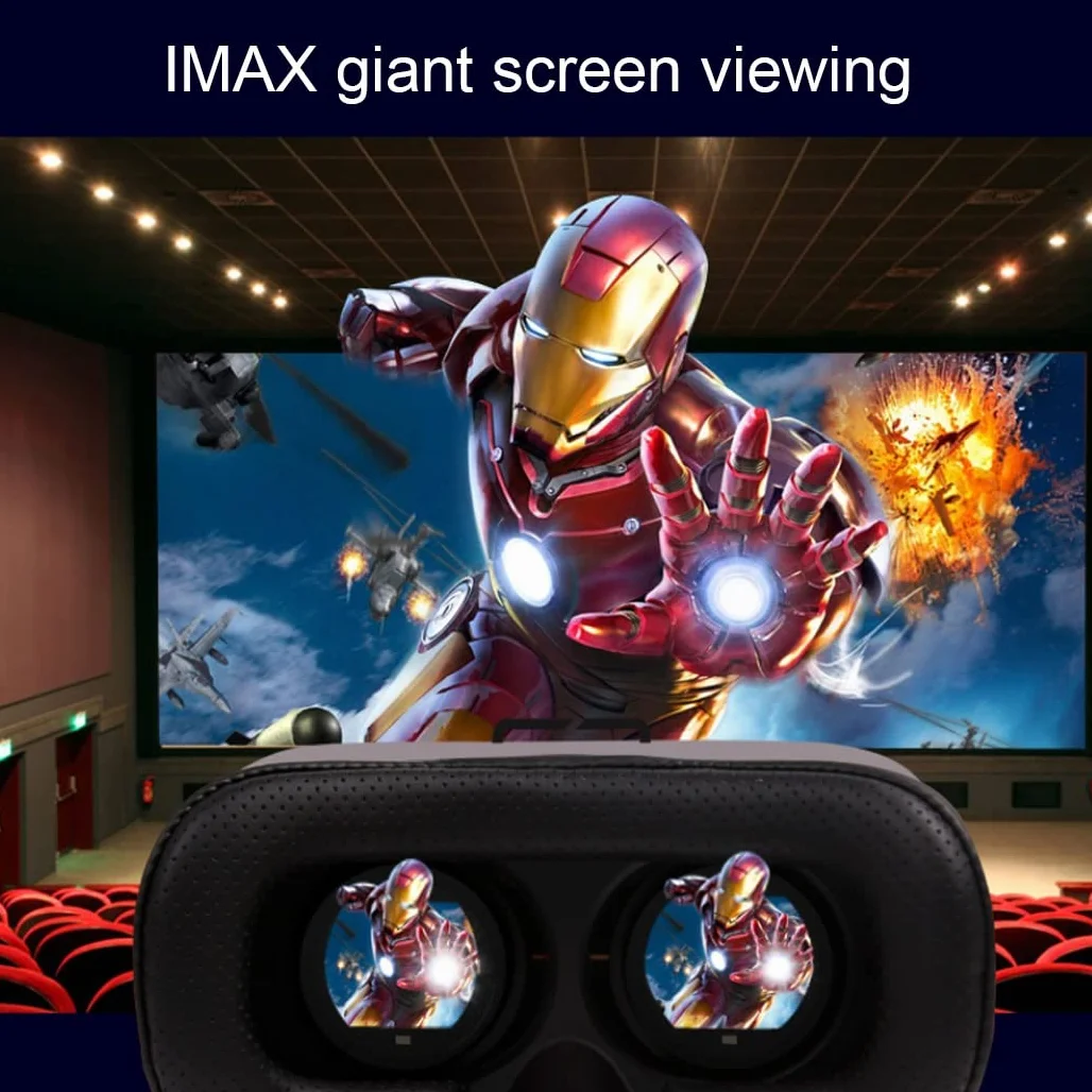 Okulary 3D, Virtual Reality, zestaw słuchawkowy, ochrona oczu, okulary VR do filmów 3D i gier, kontroler Bluetooth do iPhone 13 Pro Max/13 Pro/13/12/11, do Samsung Galaxy S21, Huawei, X. iaomi-Seria nie