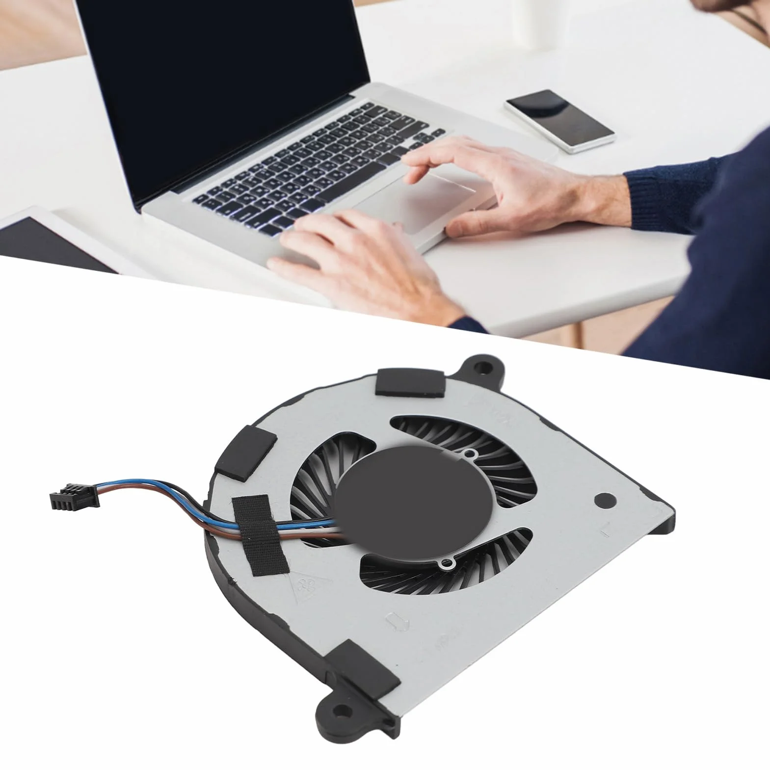 Zapasowy Wentylator Chłodzący CPU do Latitude 7480 E7480 7490 E7490 Laptopa, 4-pinowe Złącze Zasilania, DC 5V 2W