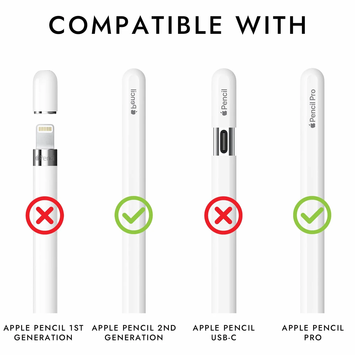 2 sztuki silikonowe etui kompatybilne z Apple Pencil 2. generacji Case i Apple Pencil Pro Cover, kompatybilne z ładowaniem magnetycznym i Double Tap (niebieski + granatowy)