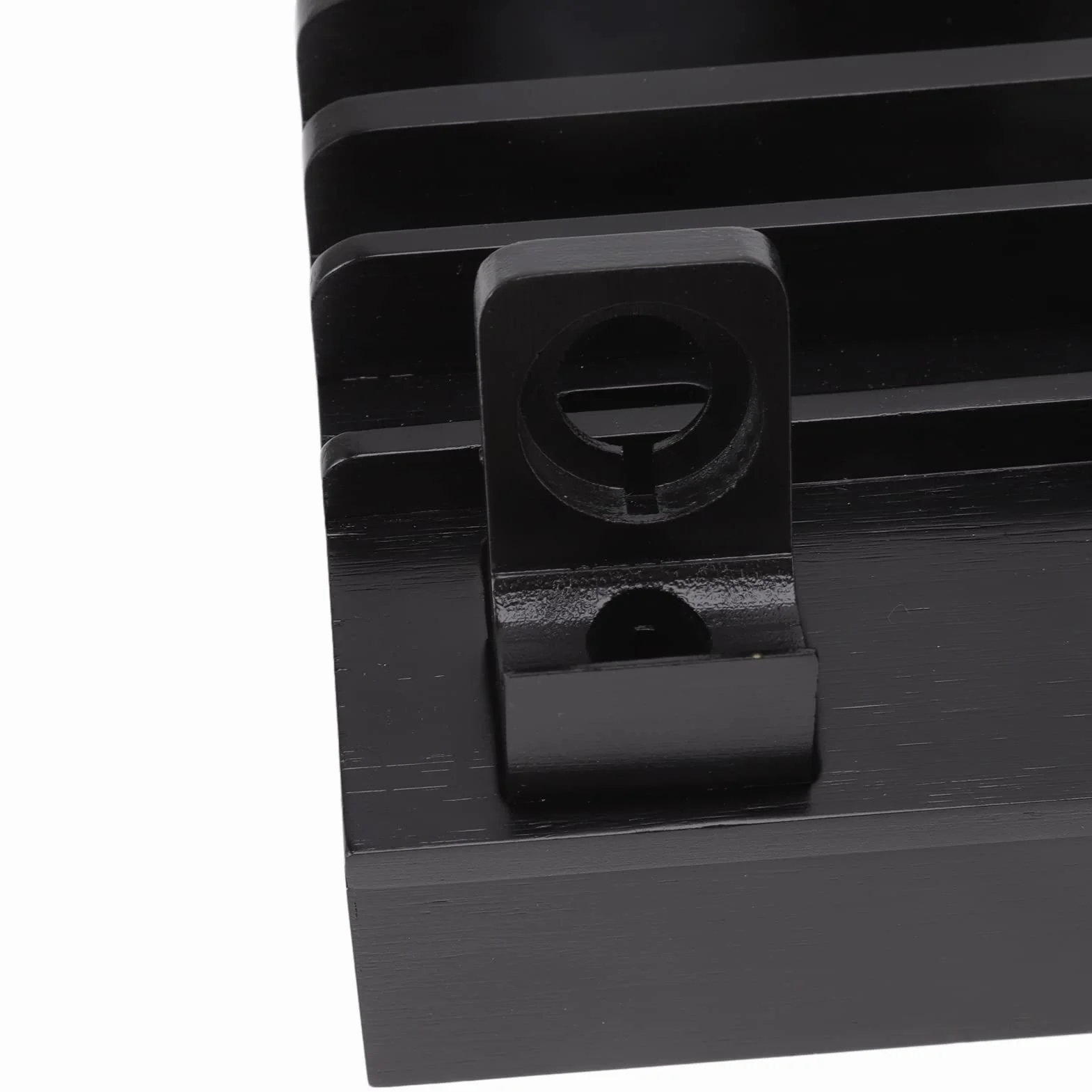 Bambusowa Stacja ładująca, Drewniana Stacja ładująca do Wielu urządzeń z 5 Portami ładowarki USB, do Telefonów Tablety Zegarki Elektronika (Czarny)