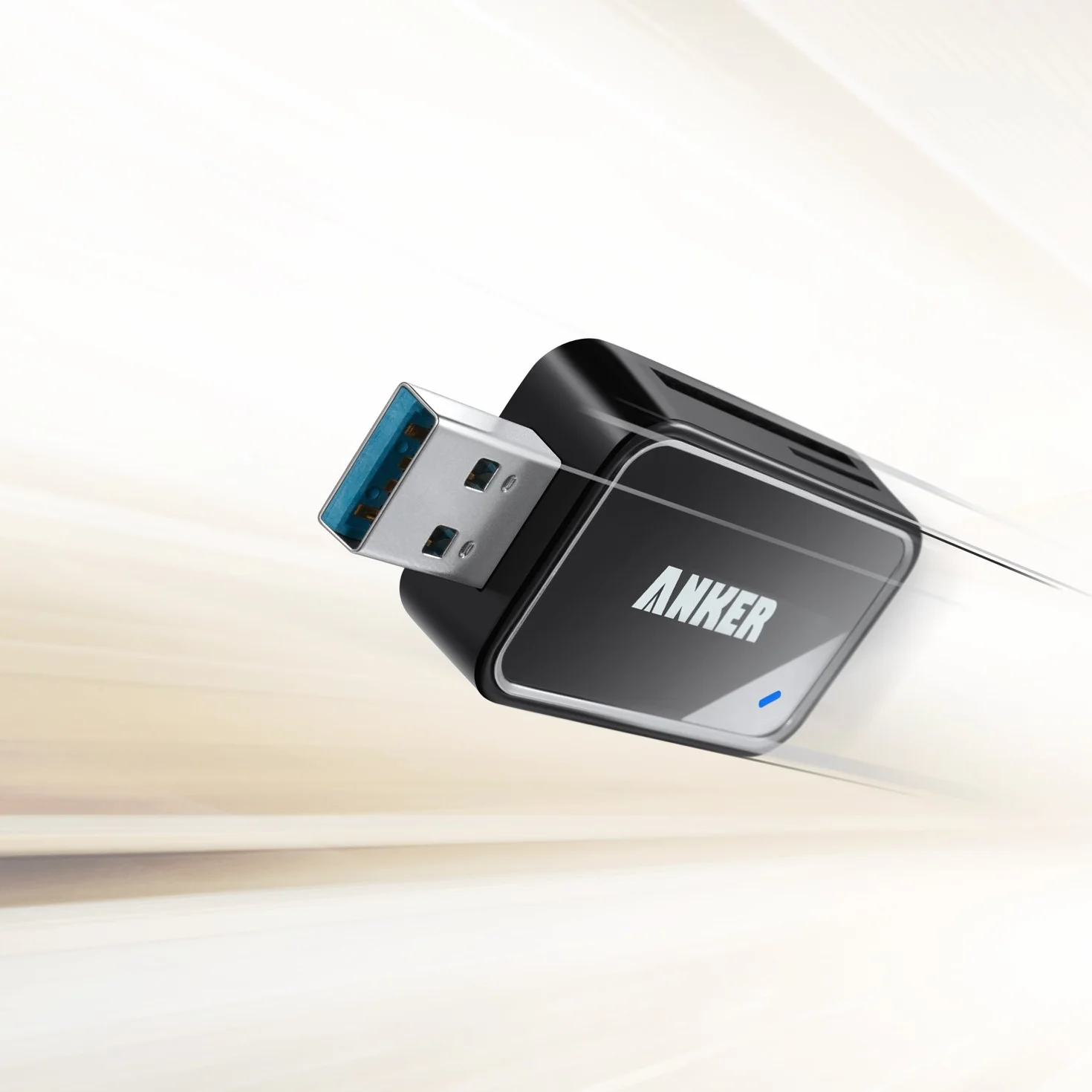 Anker USB 3.0 SD/TF Memory Card Reader 2 Slots Card Reader for SDXC, SDHC, SD, MMC, RS-MMC, Micro SDXC, Micro SD, Micro SDHC Card, Supports UHS-I Cards