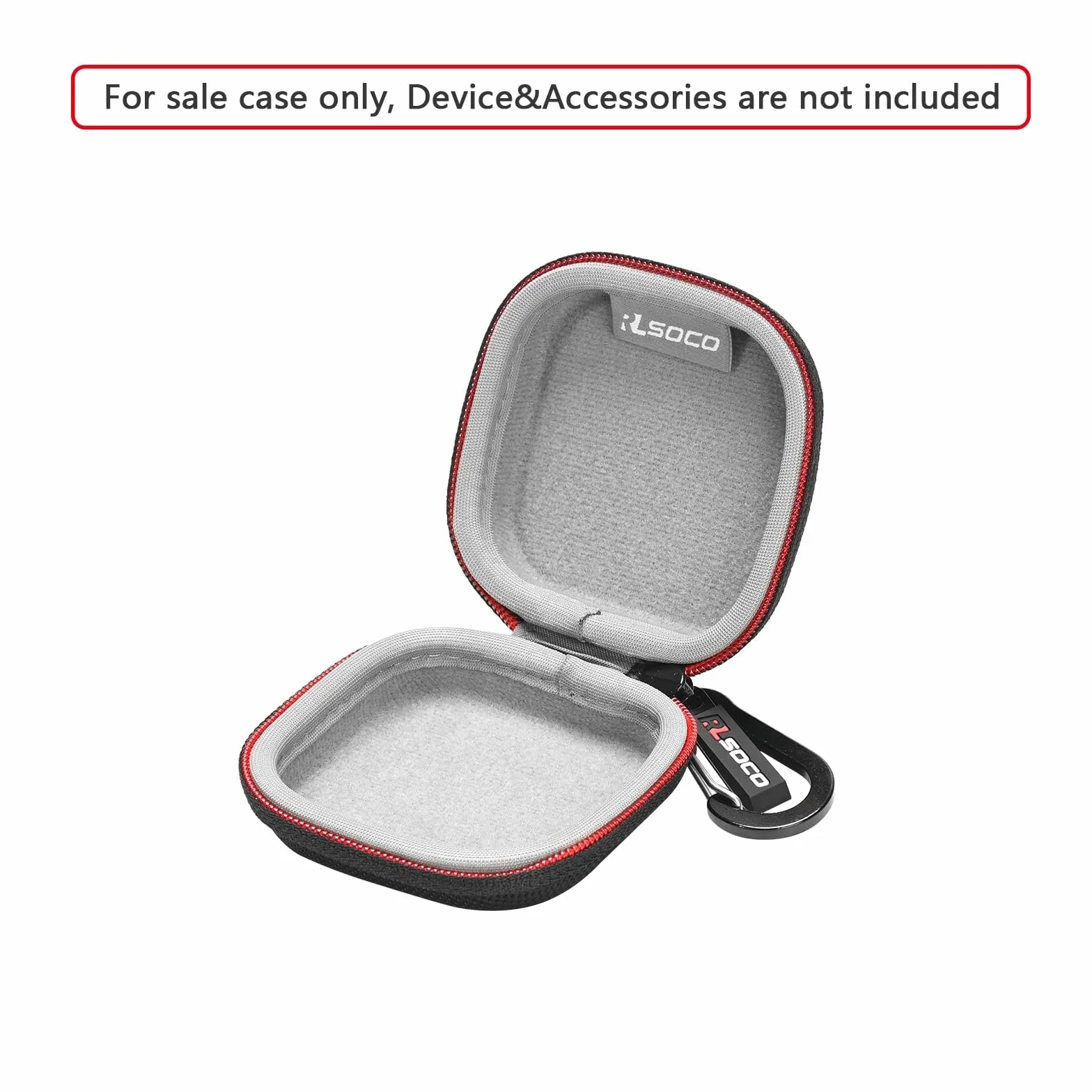 RLSOCO Etui do SHOKZ NOWE OpenFit 2+/2/OpenFit Air Słuchawki Otwarte | ochronna osłona zderzaka z karabińczykiem,Wodoodporny, Odporny na wstrząsy, Pyłoszczelny(Tylko Etui) - czarny