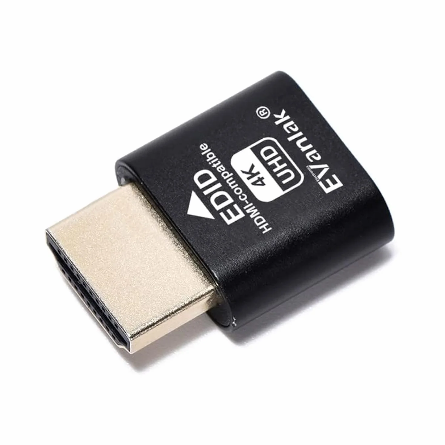 EVanlak HDMI Dummy Plug Headless Ghost Display Emulator 3840x2160@60Hz Aluminium PC