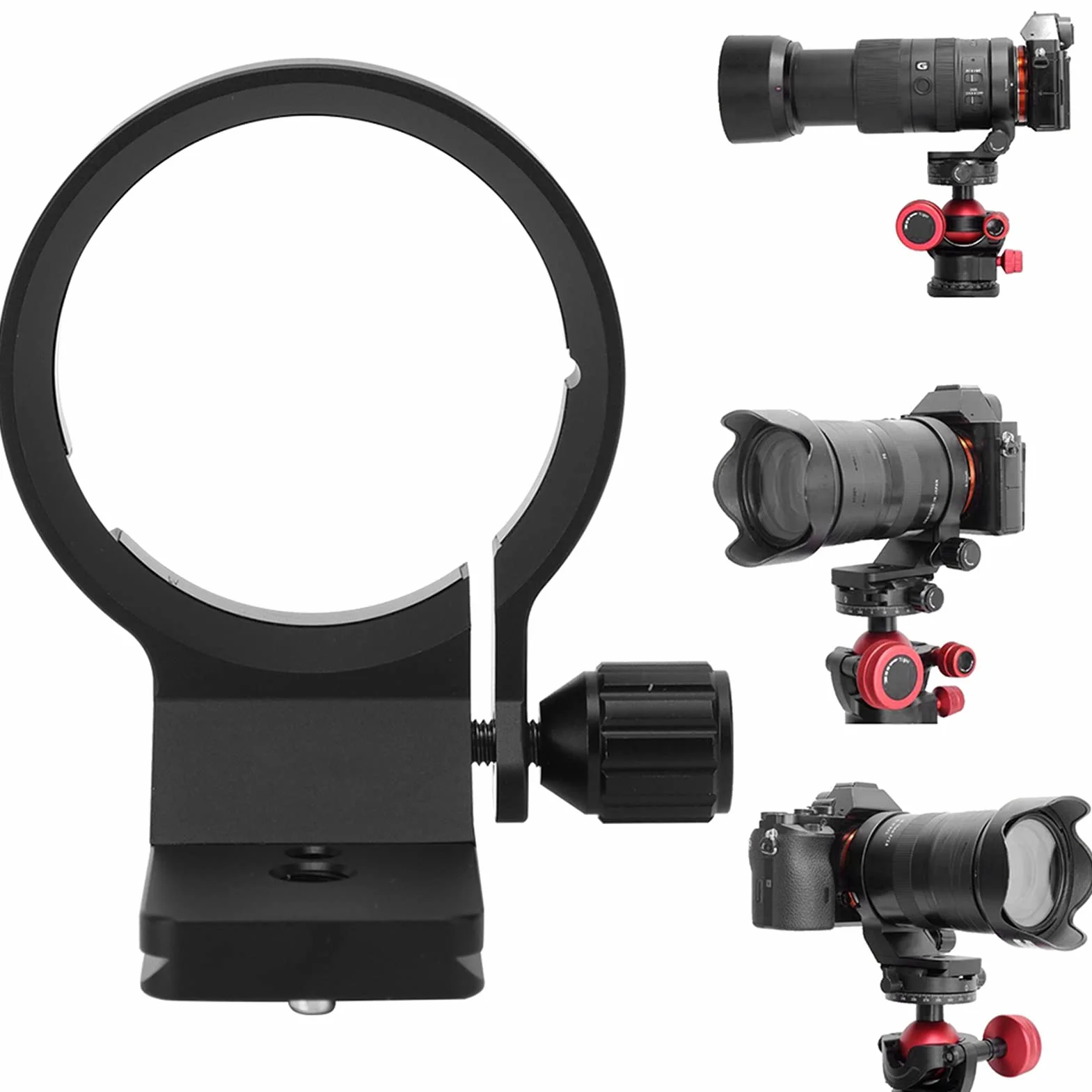 Generic Pierścień do Mocowania Statywu ze Stopu Aluminium Heavy Duty do Obiektywu FE 135mm F1.8 GM Przenośny Sprzęt Fotograficzny Płyta 55mm